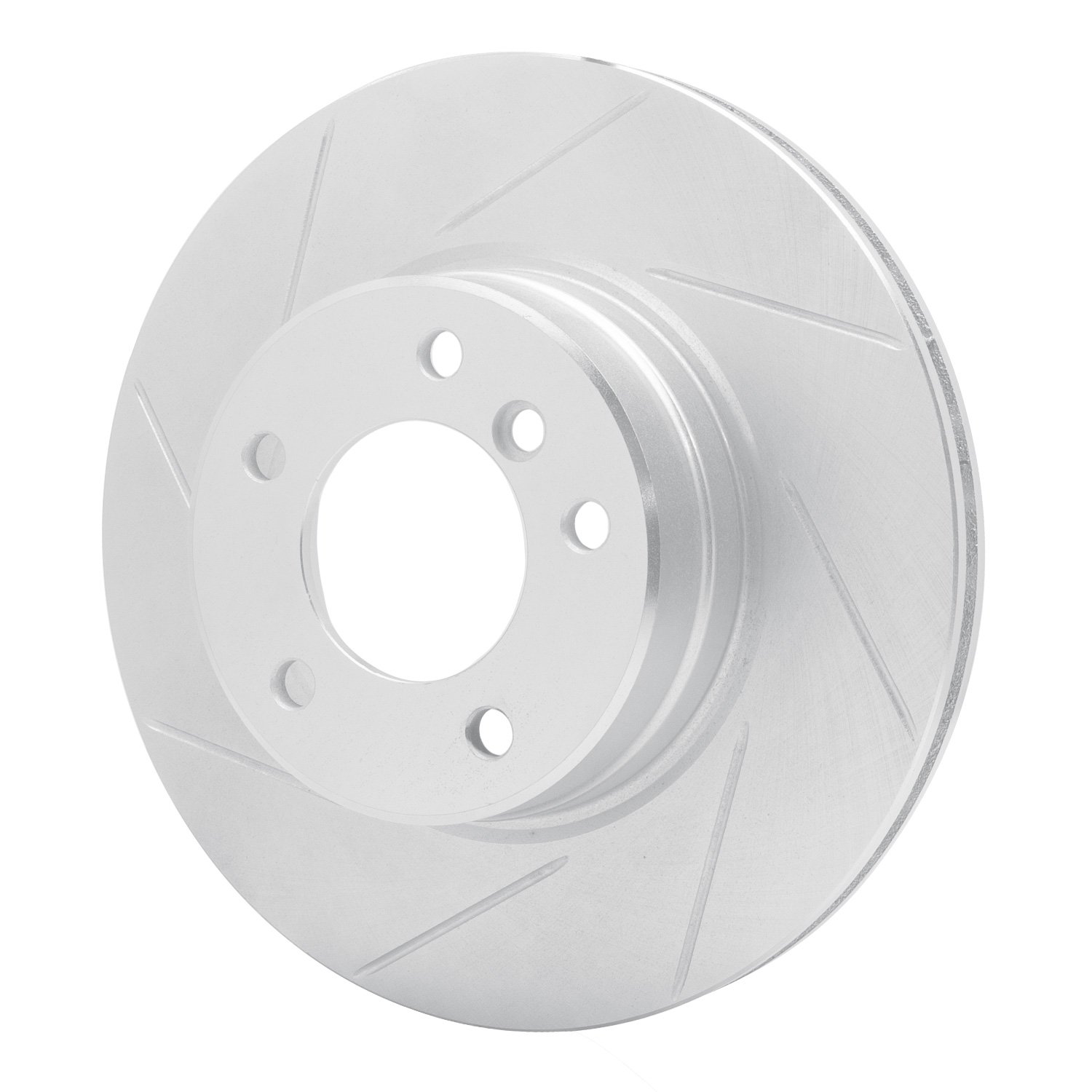 611-31065L Slotted Brake Rotor [Silver], 2004-2010 BMW, Position: Front Left