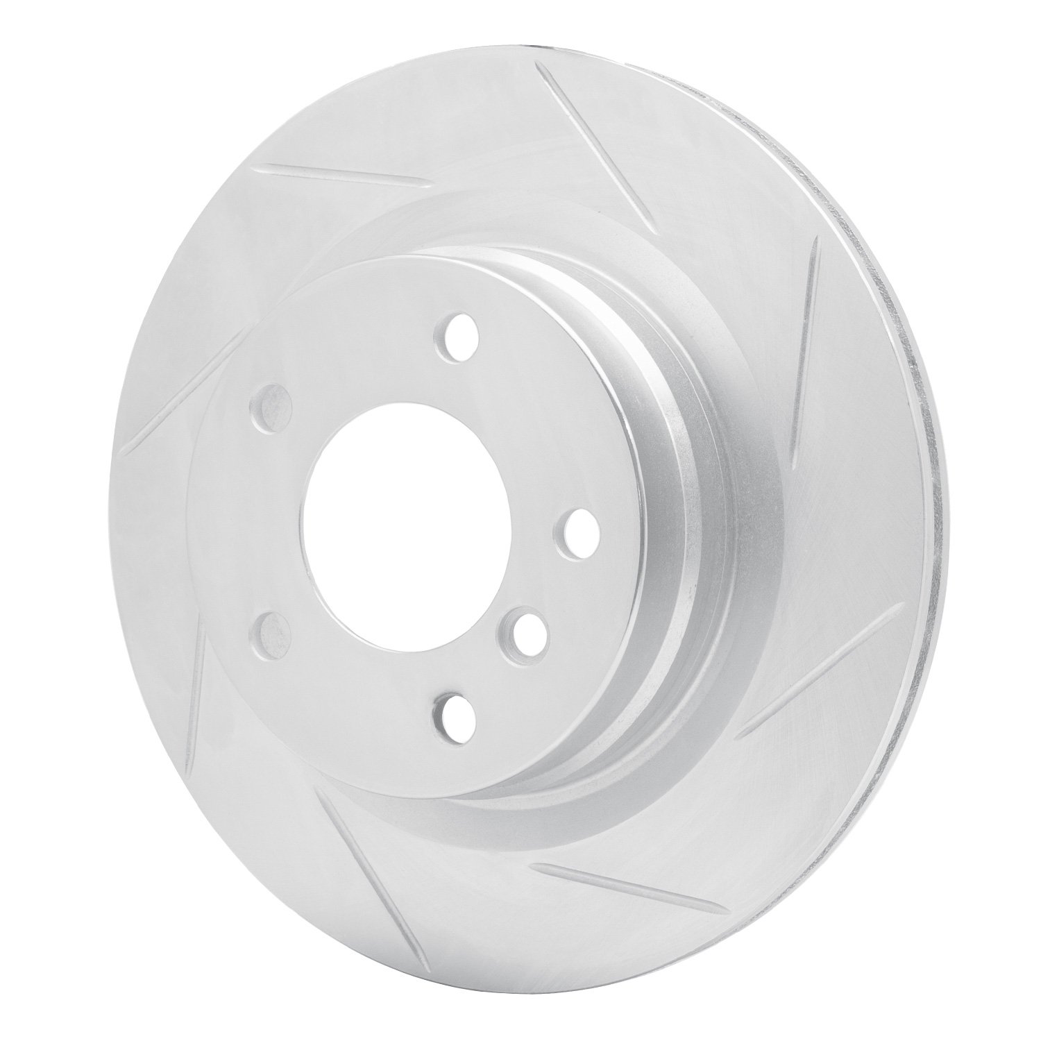 611-31068R Slotted Brake Rotor [Silver], 2006-2013 BMW, Position: Rear Right