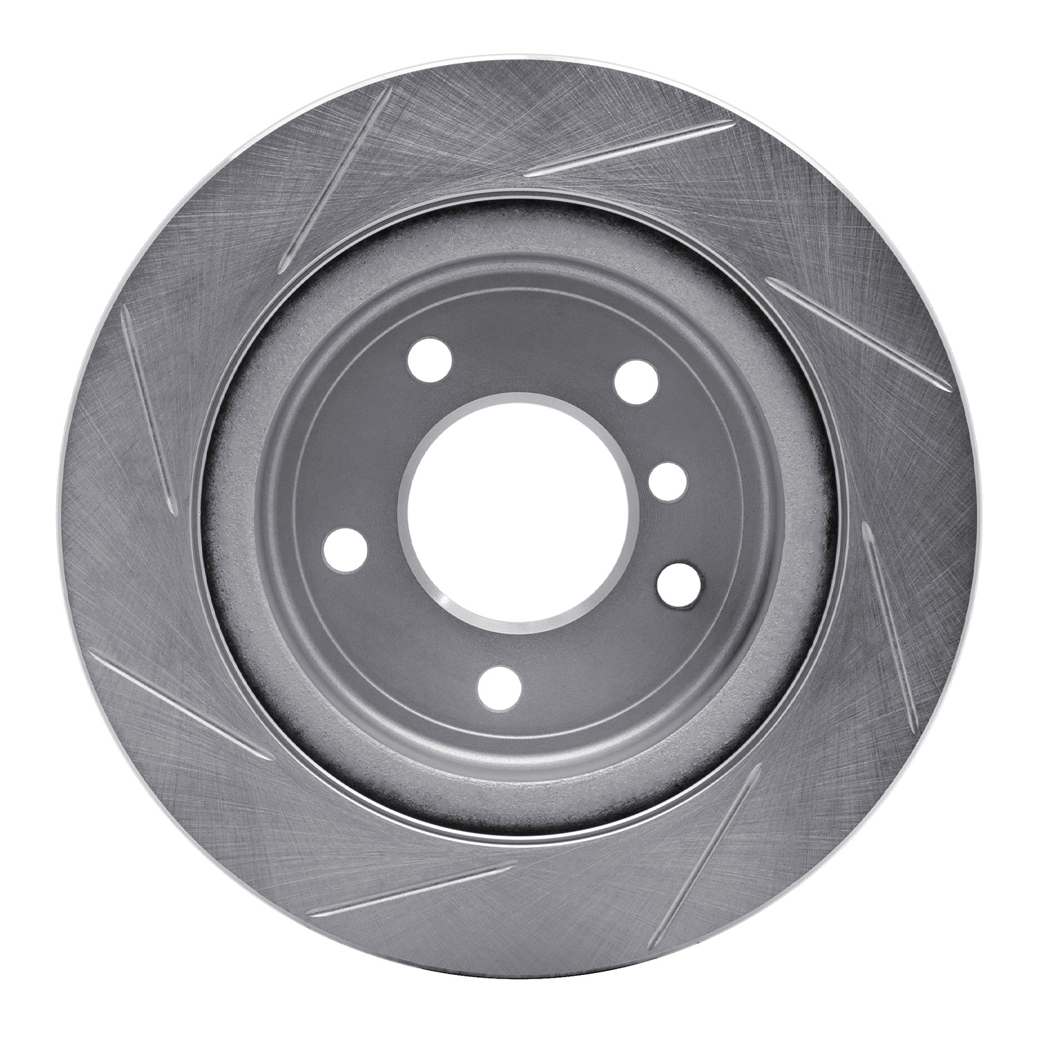 611-31098R Slotted Brake Rotor [Silver], 2009-2016 BMW, Position: Rear Right