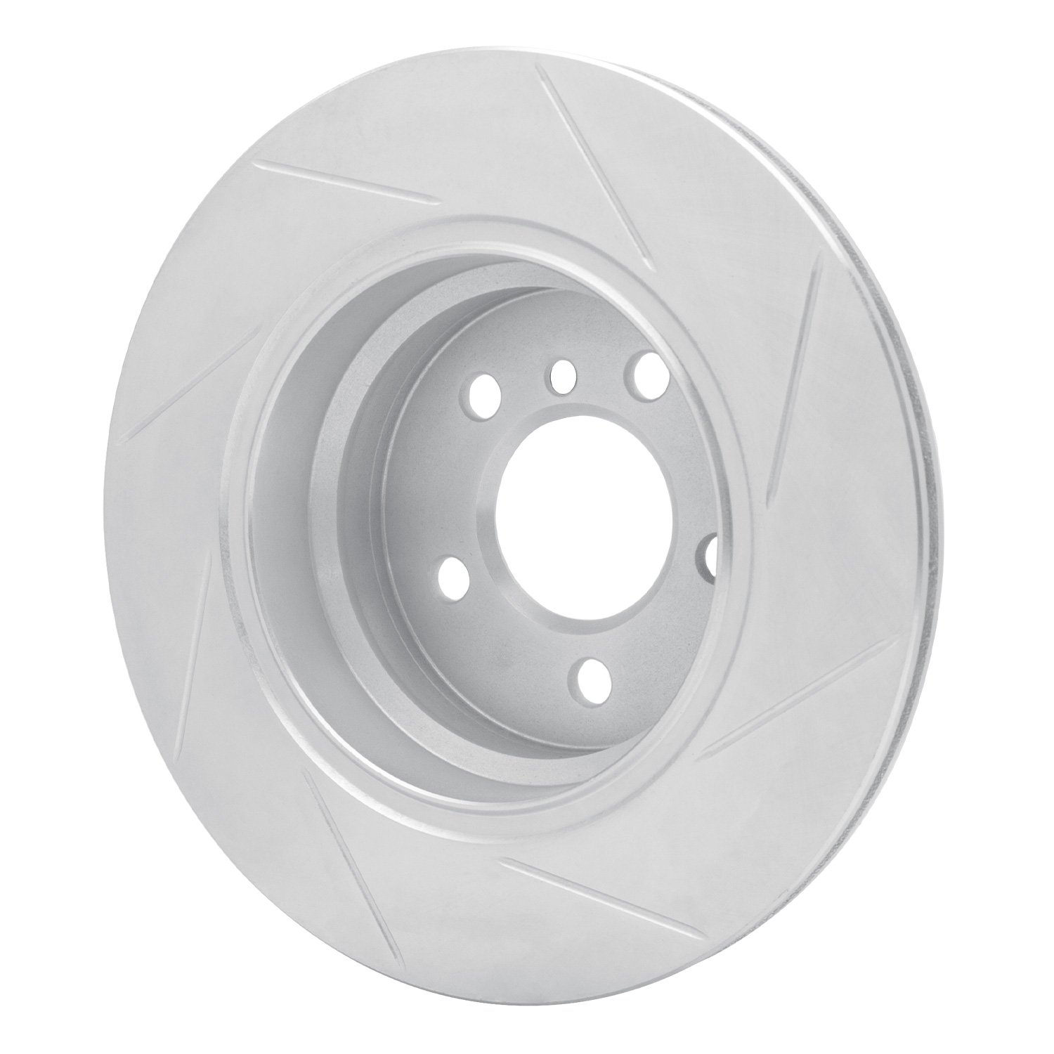 611-31138L Slotted Brake Rotor [Silver], 2002-2006 BMW, Position: Rear Left