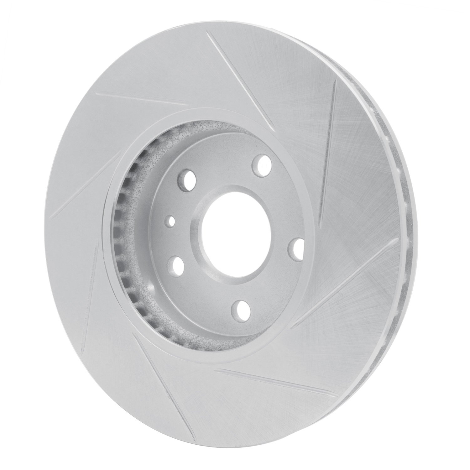 611-46025L Slotted Brake Rotor [Silver], 2008-2014 GM, Position: Front Left