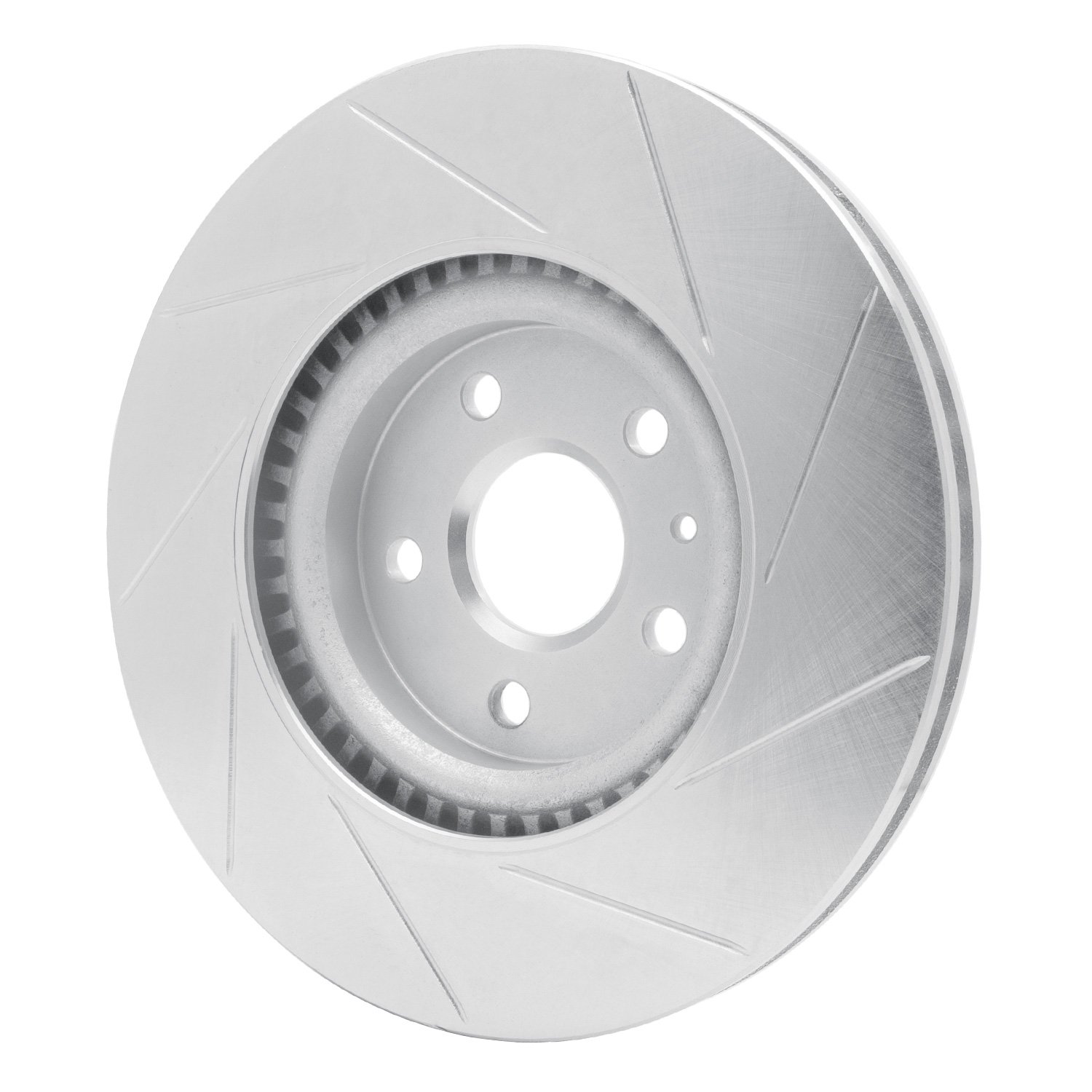 611-46027L Slotted Brake Rotor [Silver], 2008-2017 GM, Position: Front Left