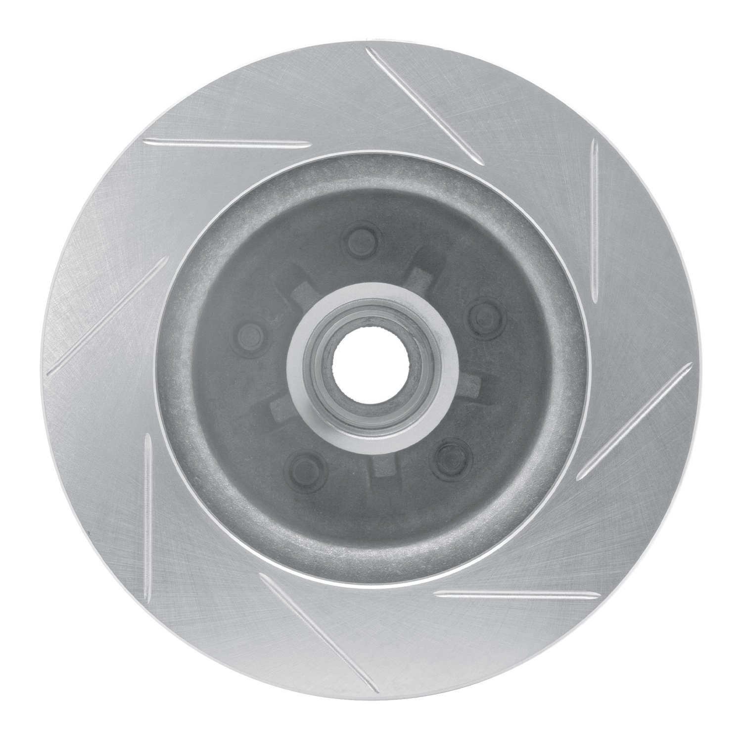 611-47056L Slotted Brake Rotor [Silver], 1985-1992 GM, Position: Front Left