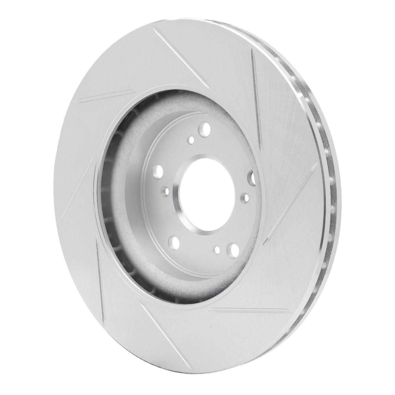 611-59057L Slotted Brake Rotor [Silver], 2012-2016 Acura/Honda, Position: Front Left
