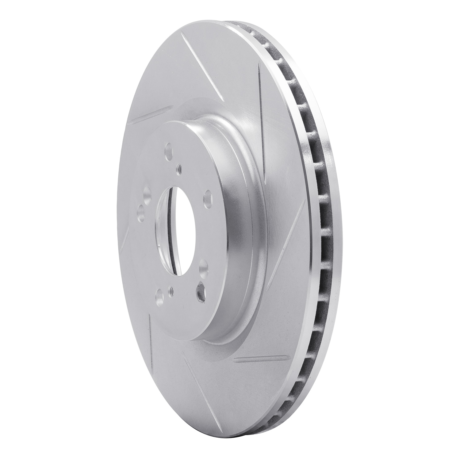 611-59057R Slotted Brake Rotor [Silver], 2012-2016 Acura/Honda, Position: Front Right