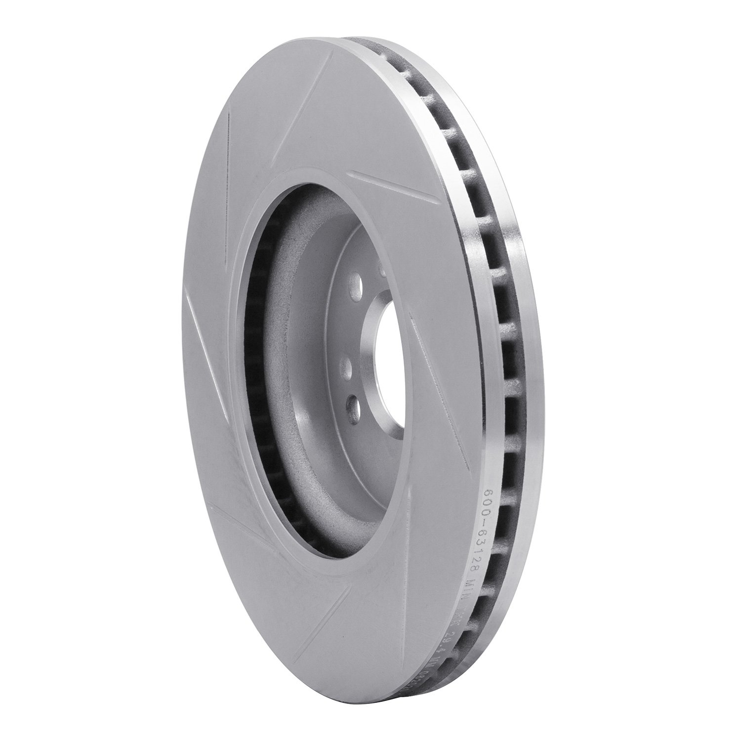 611-63128R Slotted Brake Rotor [Silver], 2006-2012 Mercedes-Benz, Position: Front Right