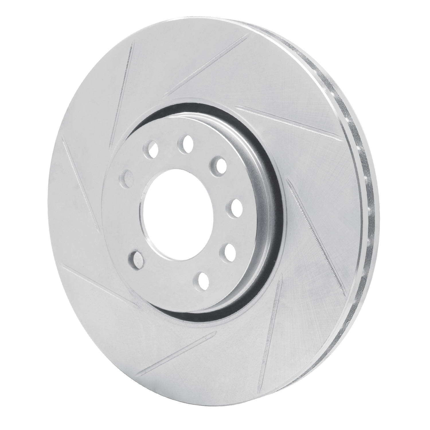611-65016L Slotted Brake Rotor [Silver], 2003-2011 GM, Position: Front Left