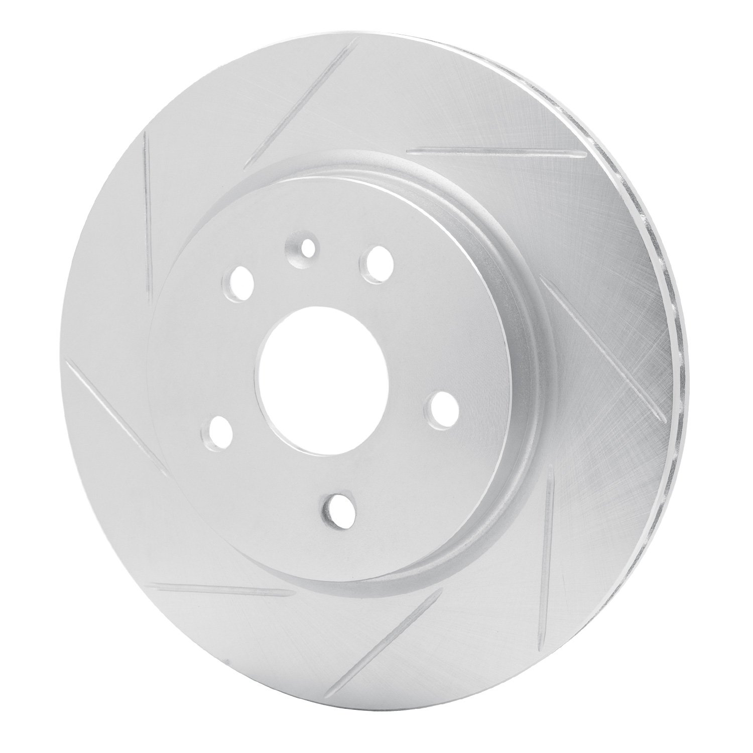 611-65024L Slotted Brake Rotor [Silver], Fits Select GM, Position: Rear Left