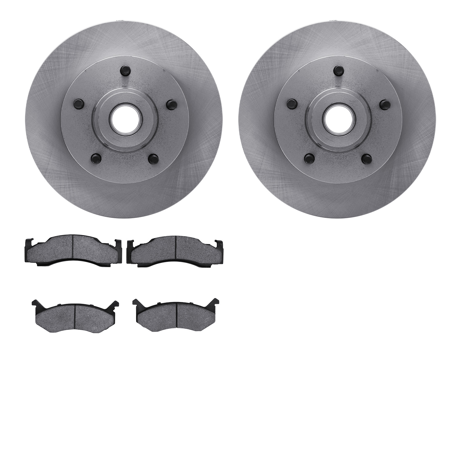 Brake Rotors w/Heavy-Duty Brake Pads Kit, 1985-1997 Mopar