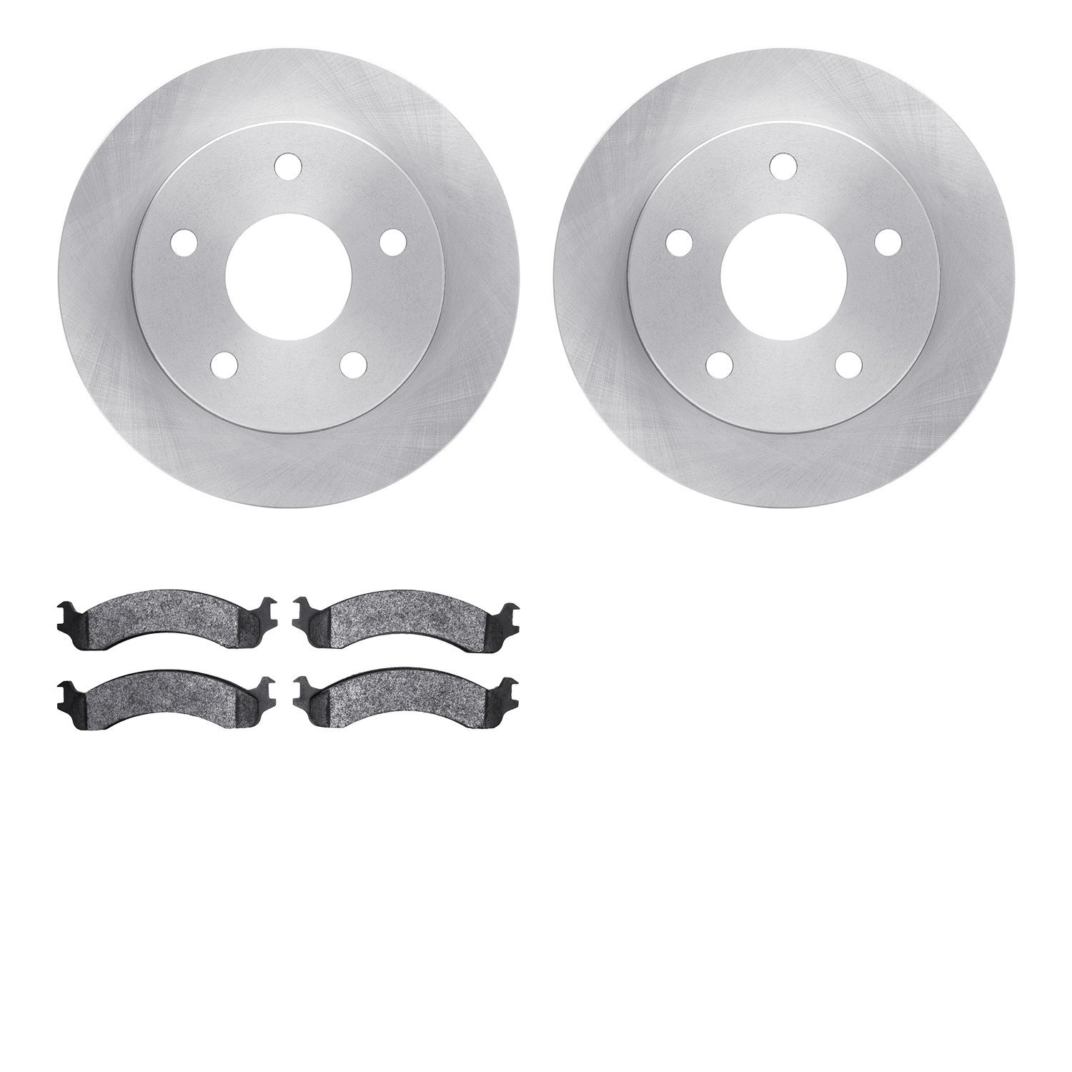 6202-40415 Brake Rotors w/Heavy-Duty Brake Pads Kit, 2000-2001 Mopar, Position: Front