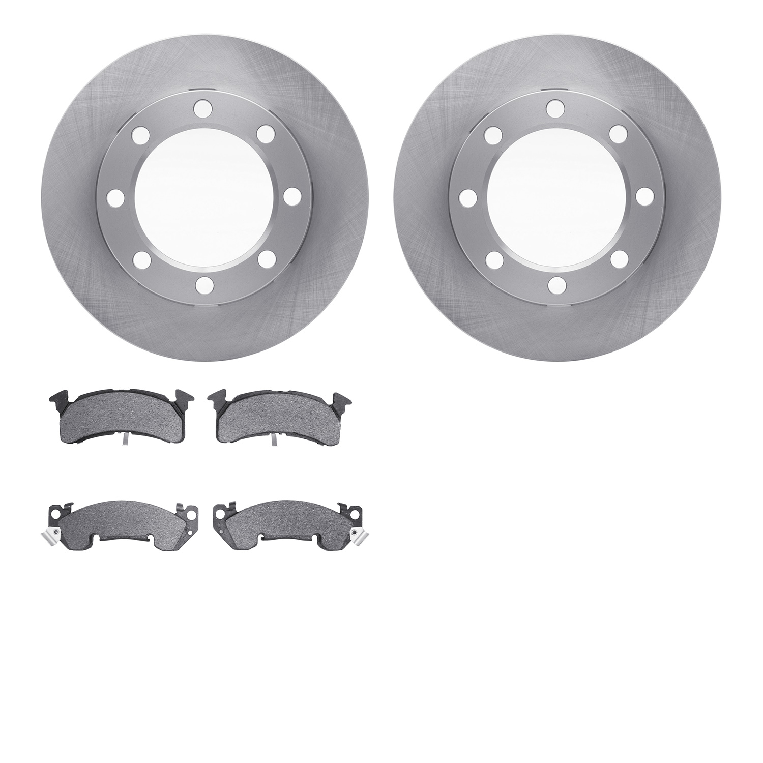 Brake Rotors w/Heavy-Duty Brake Pads Kit, 1979-1991 GM