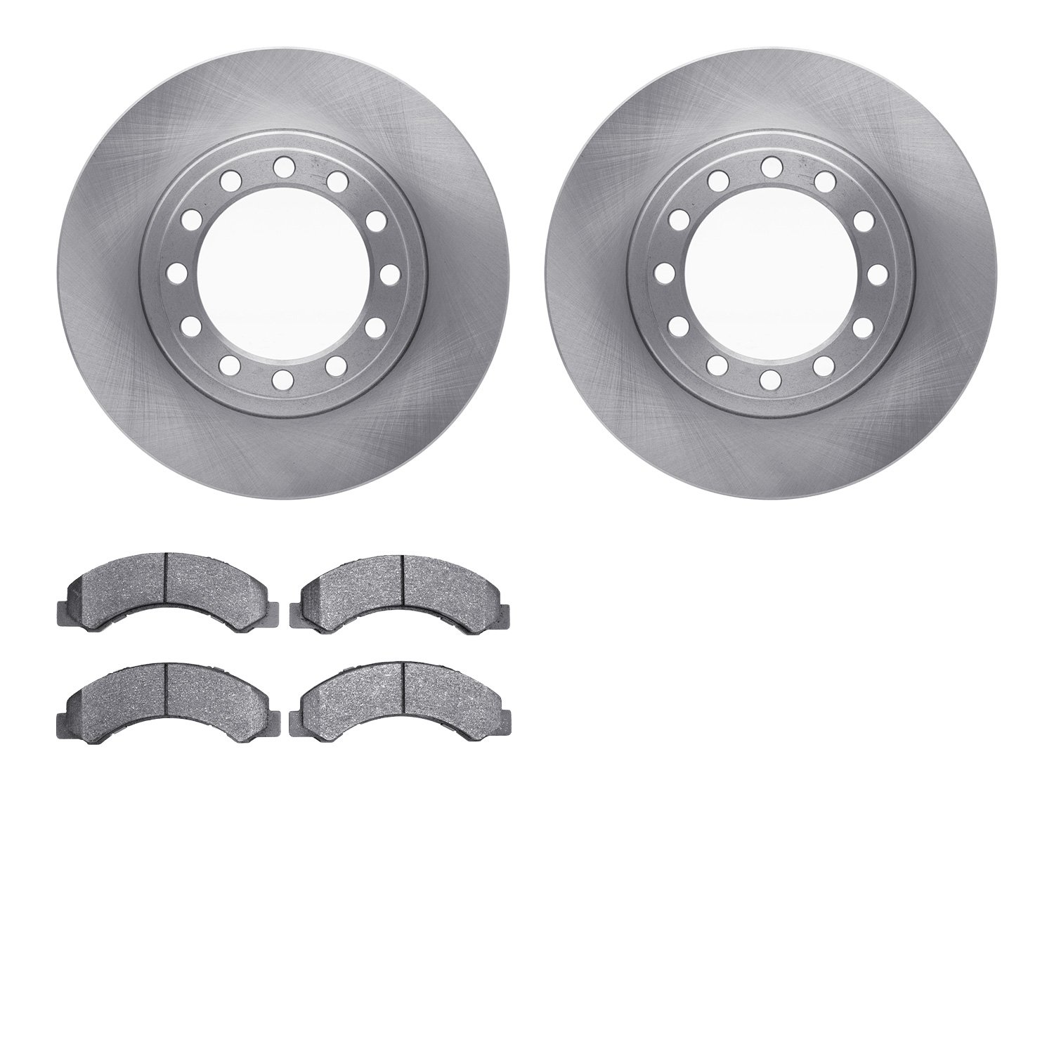 Brake Rotors w/Heavy-Duty Brake Pads Kit, Fits Select