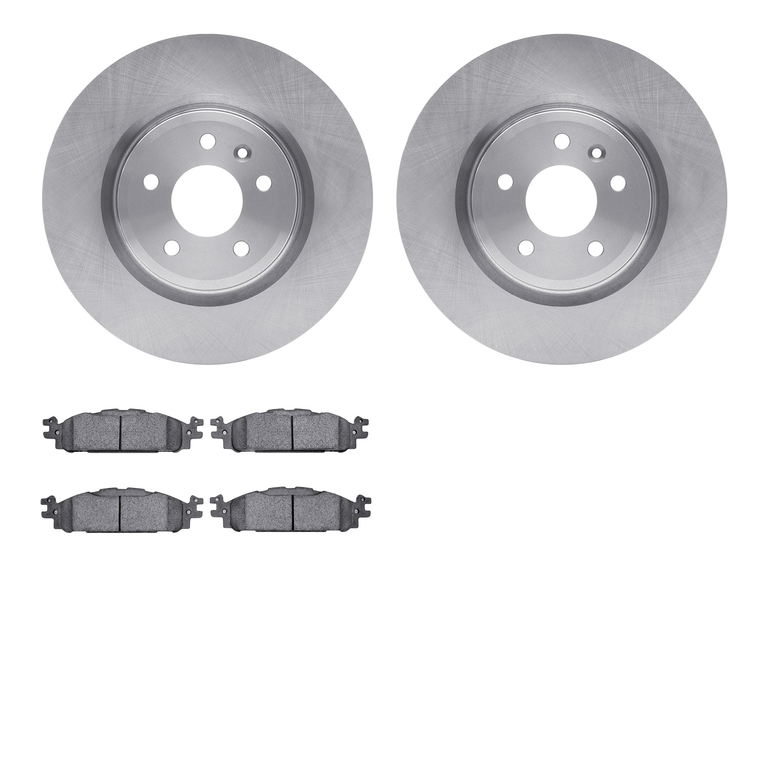 Brake Rotors w/Heavy-Duty Brake Pads Kit, 2009-2010