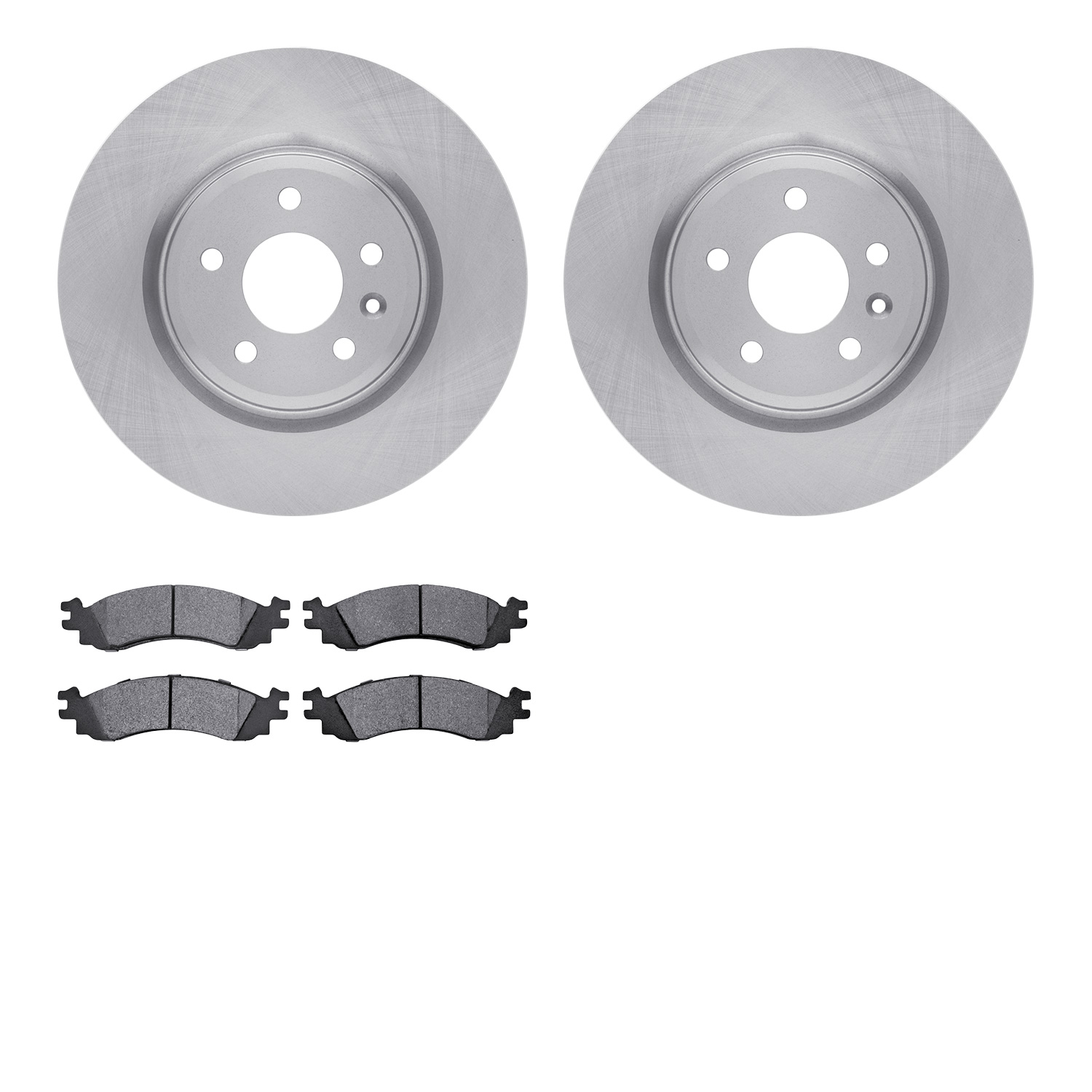 6202-54010 Brake Rotors w/Heavy-Duty Brake Pads Kit, 2011-2012 Ford/Lincoln/Mercury/Mazda, Position: Front