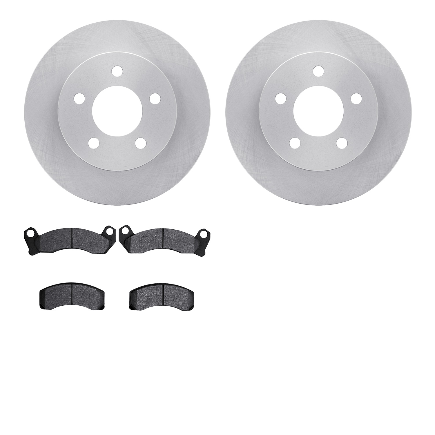 6202-56040 Brake Rotors w/Heavy-Duty Brake Pads Kit, 1991-1994 Ford/Lincoln/Mercury/Mazda, Position: Front