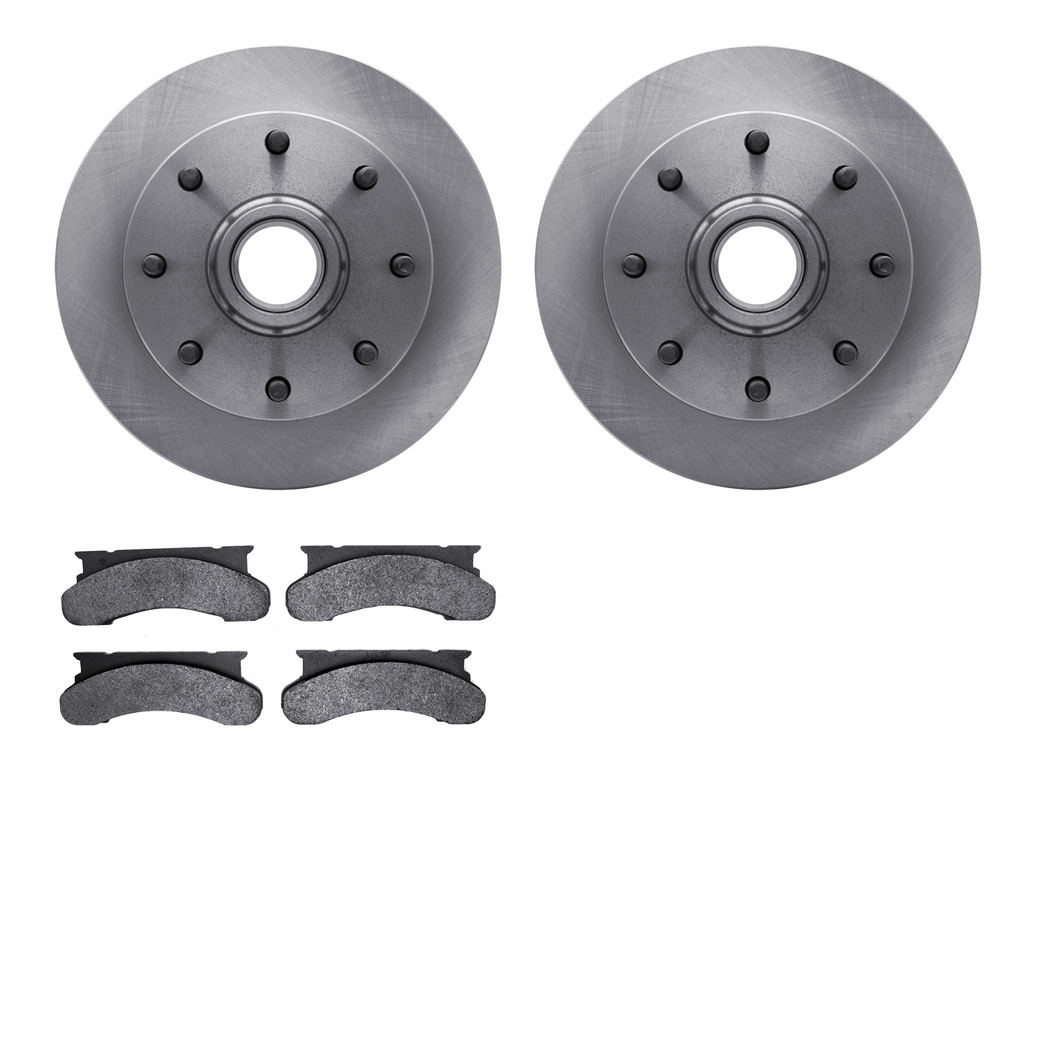 Brake Rotors w/Heavy-Duty Brake Pads Kit, 1975-1980