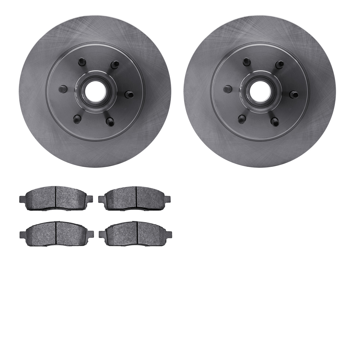 6202-99519 Brake Rotors w/Heavy-Duty Brake Pads Kit, 2004-2008 Ford/Lincoln/Mercury/Mazda, Position: Front