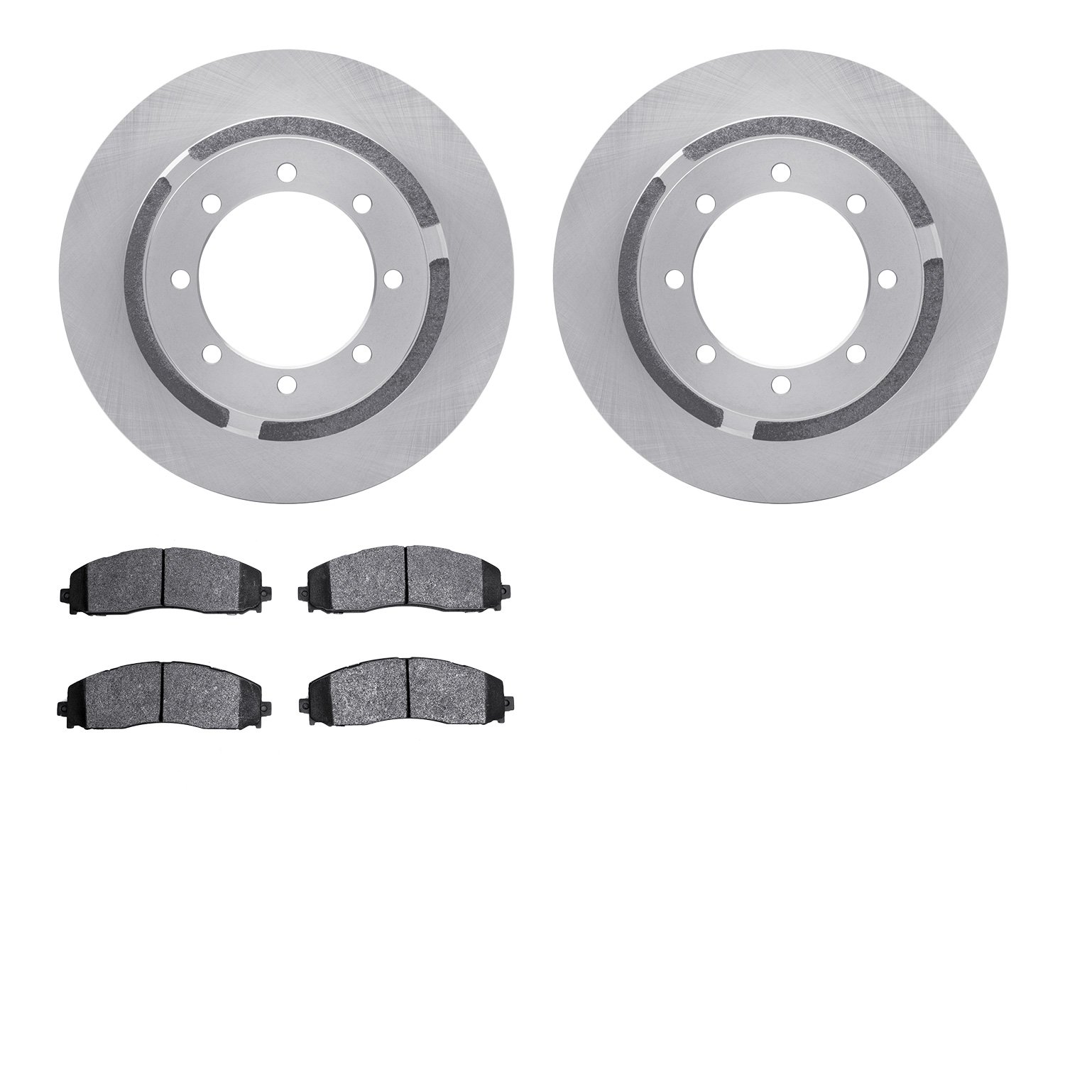 6202-99681 Brake Rotors w/Heavy-Duty Brake Pads Kit, Fits Select Ford/Lincoln/Mercury/Mazda, Position: Rear