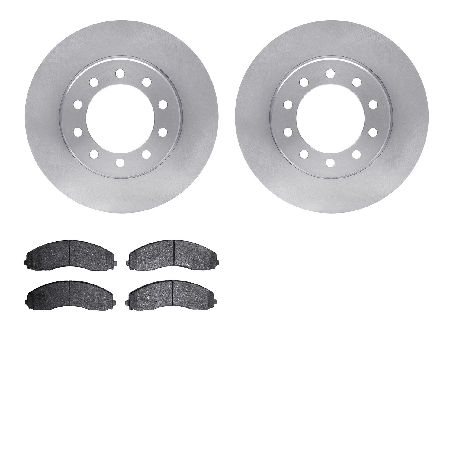 6202-99759 Brake Rotors w/Heavy-Duty Brake Pads Kit, Fits Select Ford/Lincoln/Mercury/Mazda, Position: Front