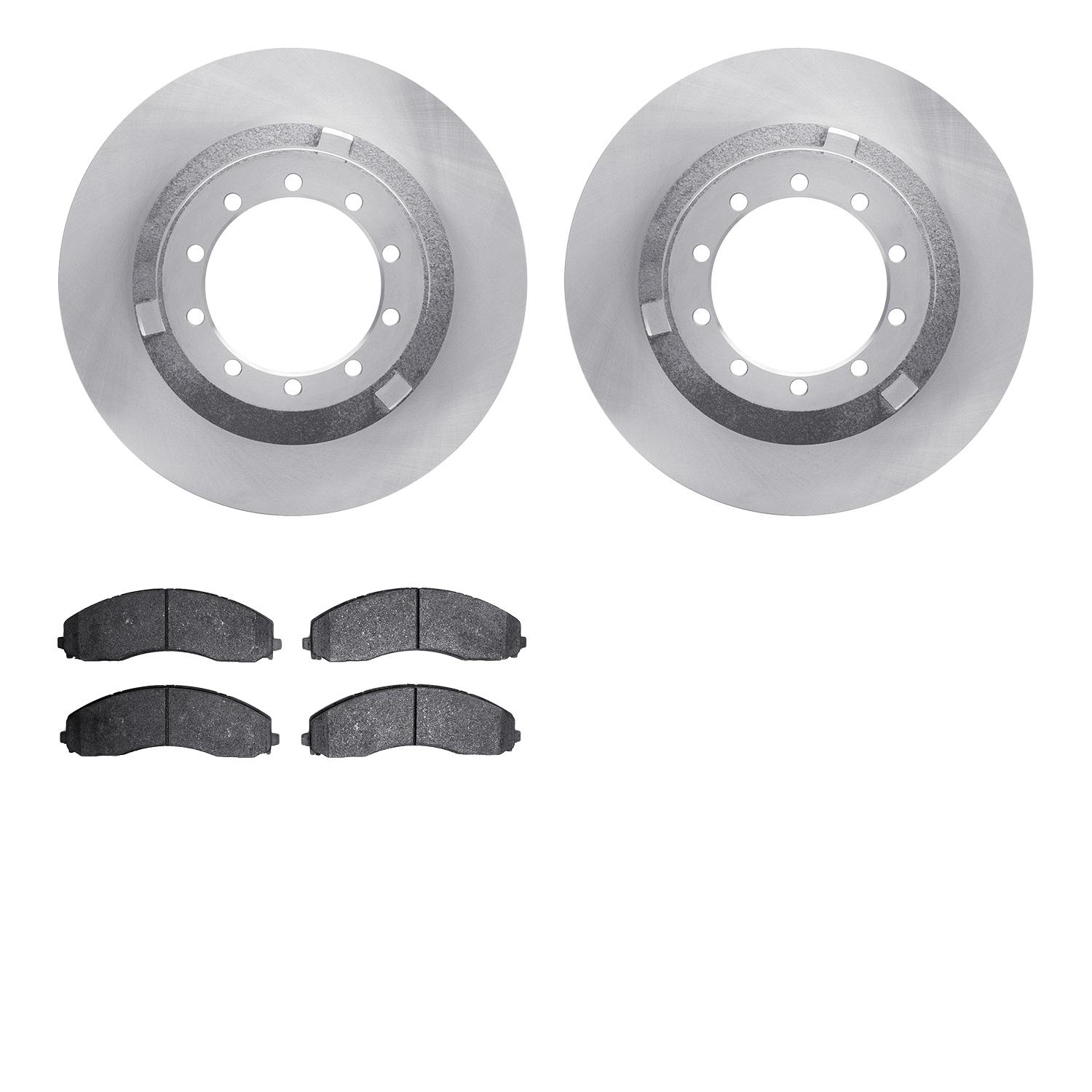 6202-99765 Brake Rotors w/Heavy-Duty Brake Pads Kit, Fits Select Ford/Lincoln/Mercury/Mazda, Position: Rear