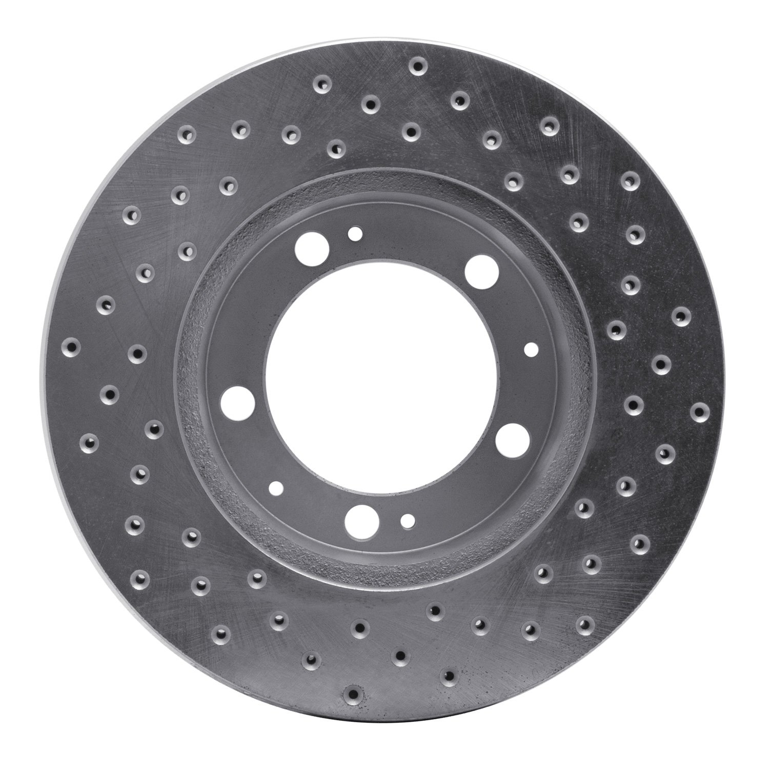 Drilled Brake Rotor [Silver], 1987-1989 Porsche