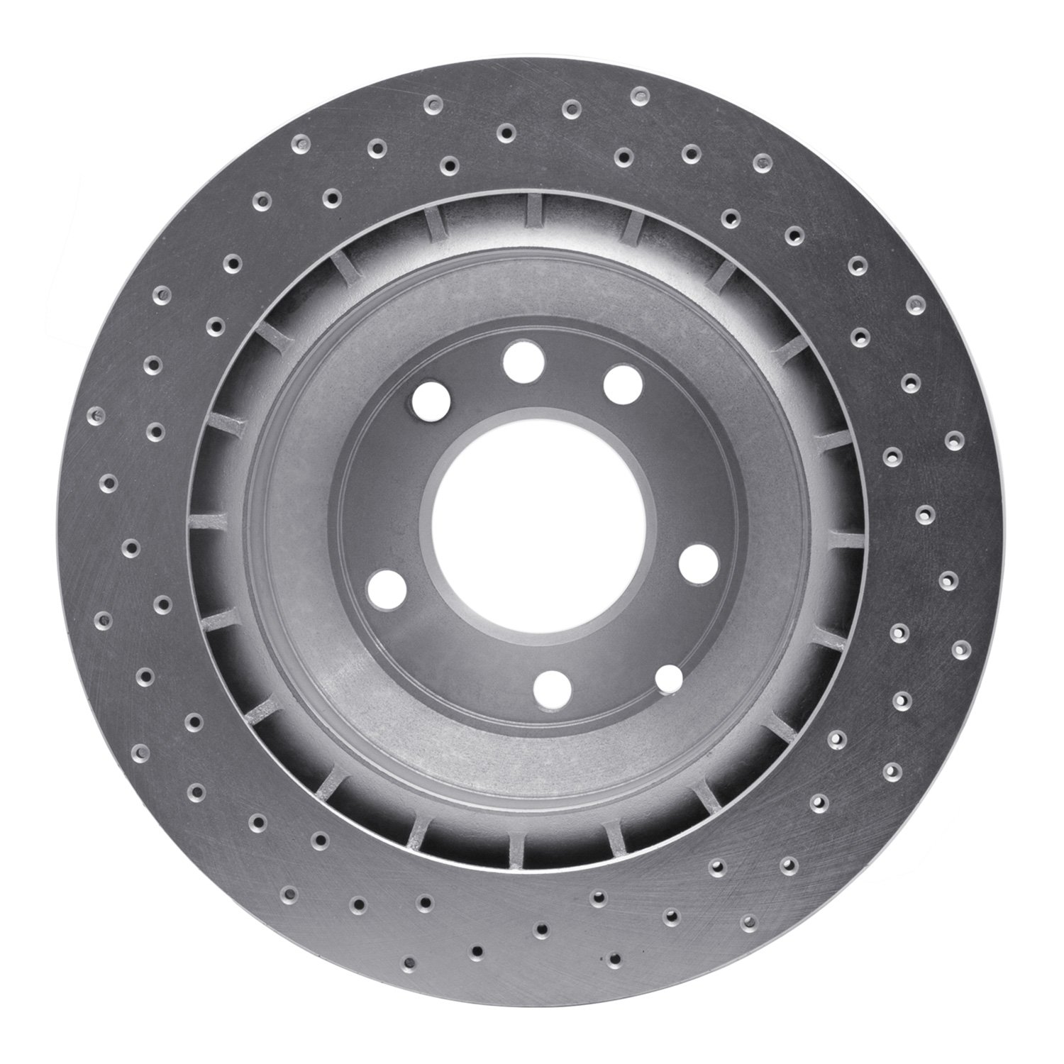 621-02089R Drilled Brake Rotor [Silver], 2005-2018 Multiple Makes/Models, Position: Rear Right