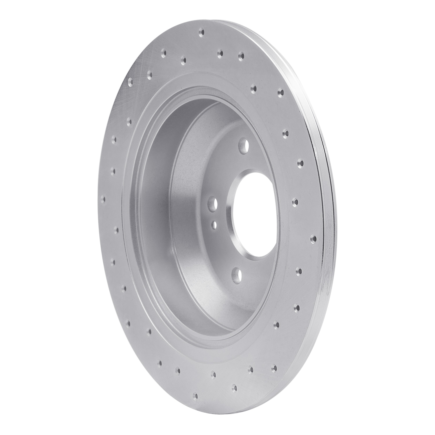 621-03039L Drilled Brake Rotor [Silver], 2009-2020 Kia/Hyundai/Genesis, Position: Rear Left