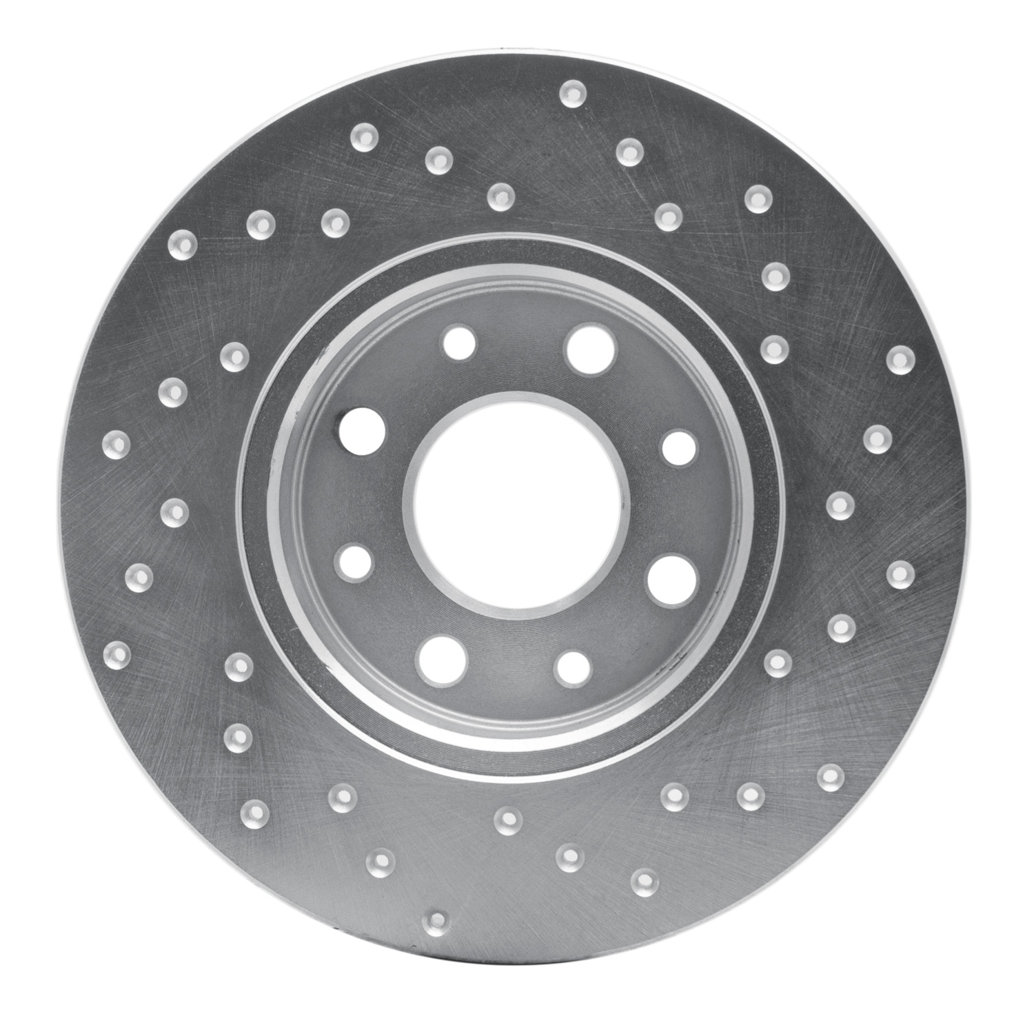 Drilled Brake Rotor [Silver], 2013-2019 Mopar
