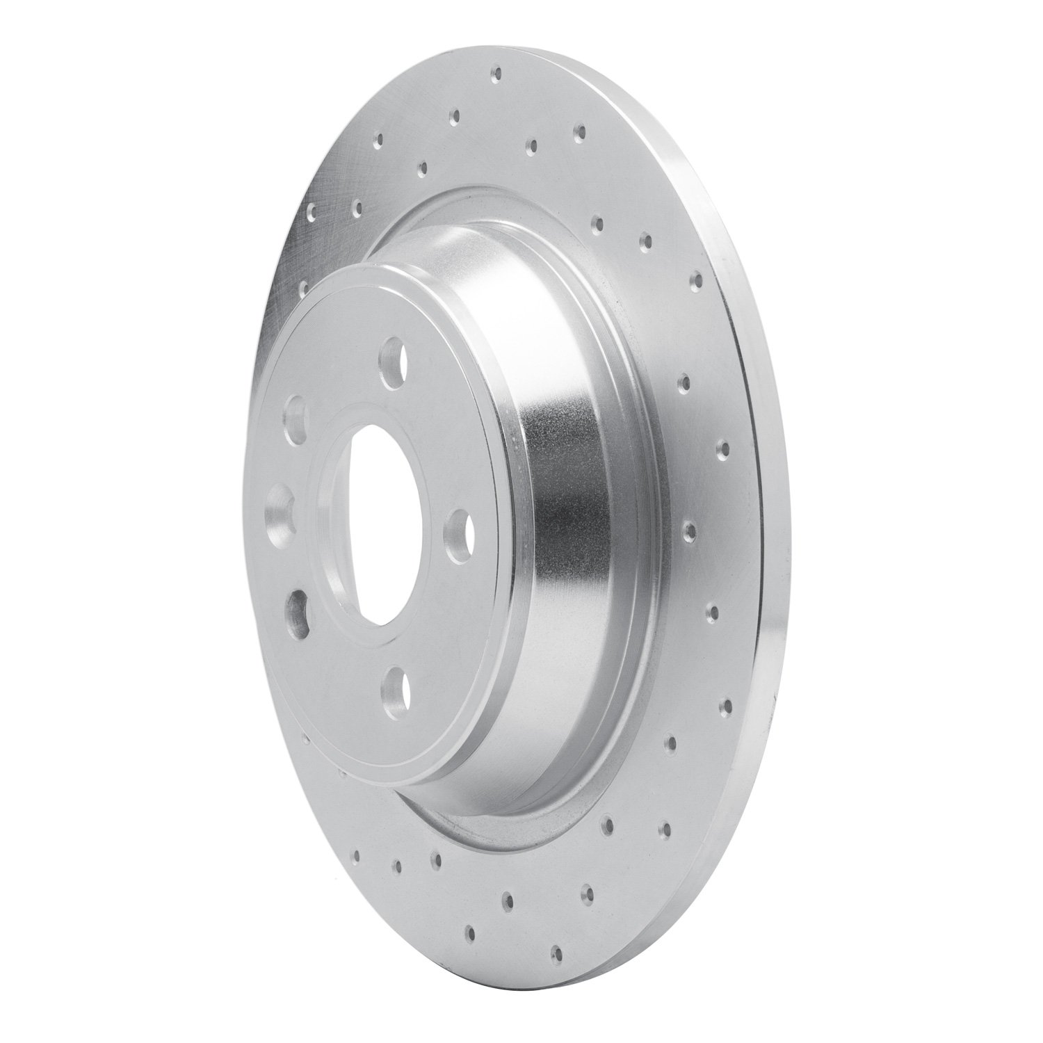 621-11022L Drilled Brake Rotor [Silver], 2009-2015 Multiple Makes/Models, Position: Rear Left