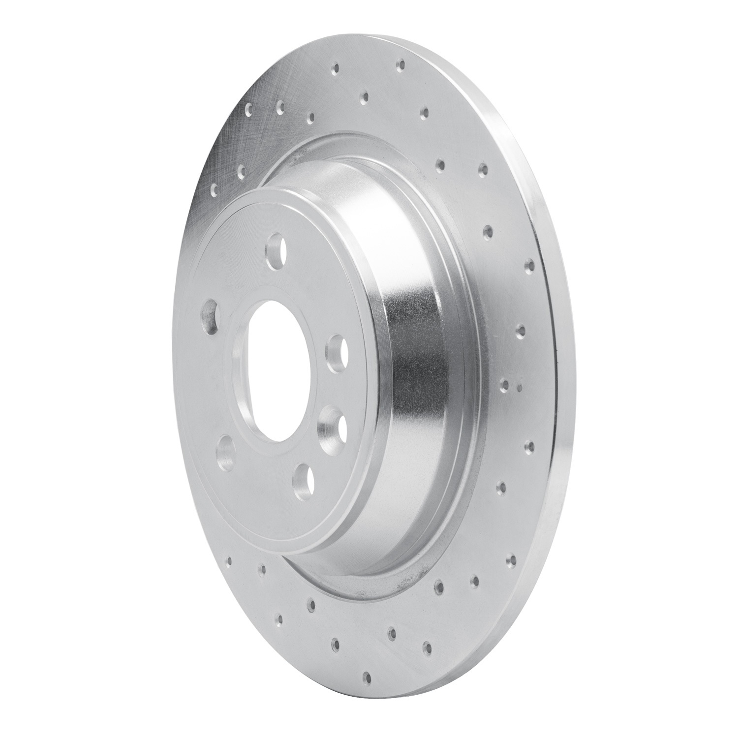 621-11022R Drilled Brake Rotor [Silver], 2009-2015 Multiple Makes/Models, Position: Rear Right