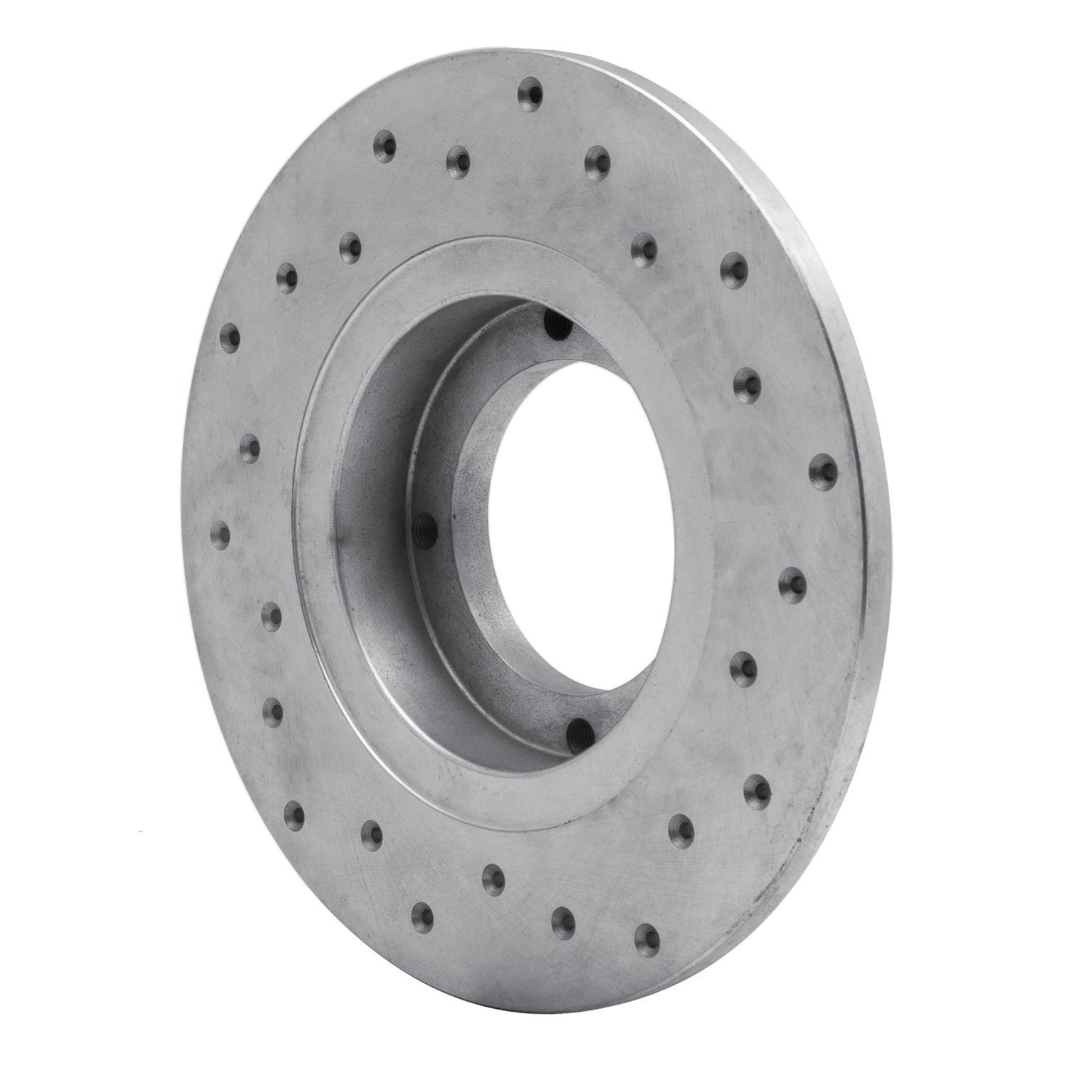 621-13001L Drilled Brake Rotor [Silver], 1985-1991 Subaru, Position: Rear Left