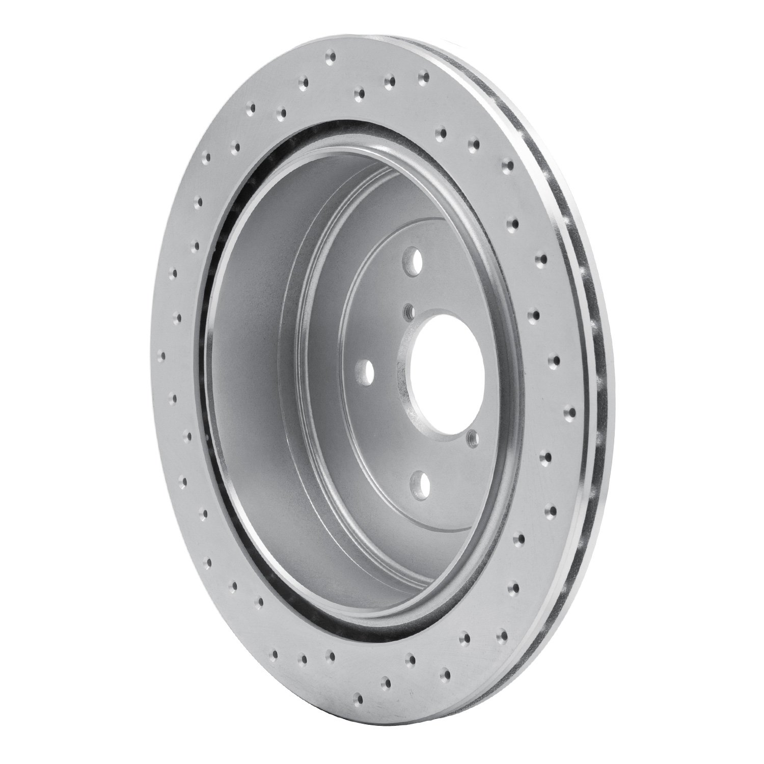 621-13036R Drilled Brake Rotor [Silver], 2006-2014 Subaru, Position: Rear Right