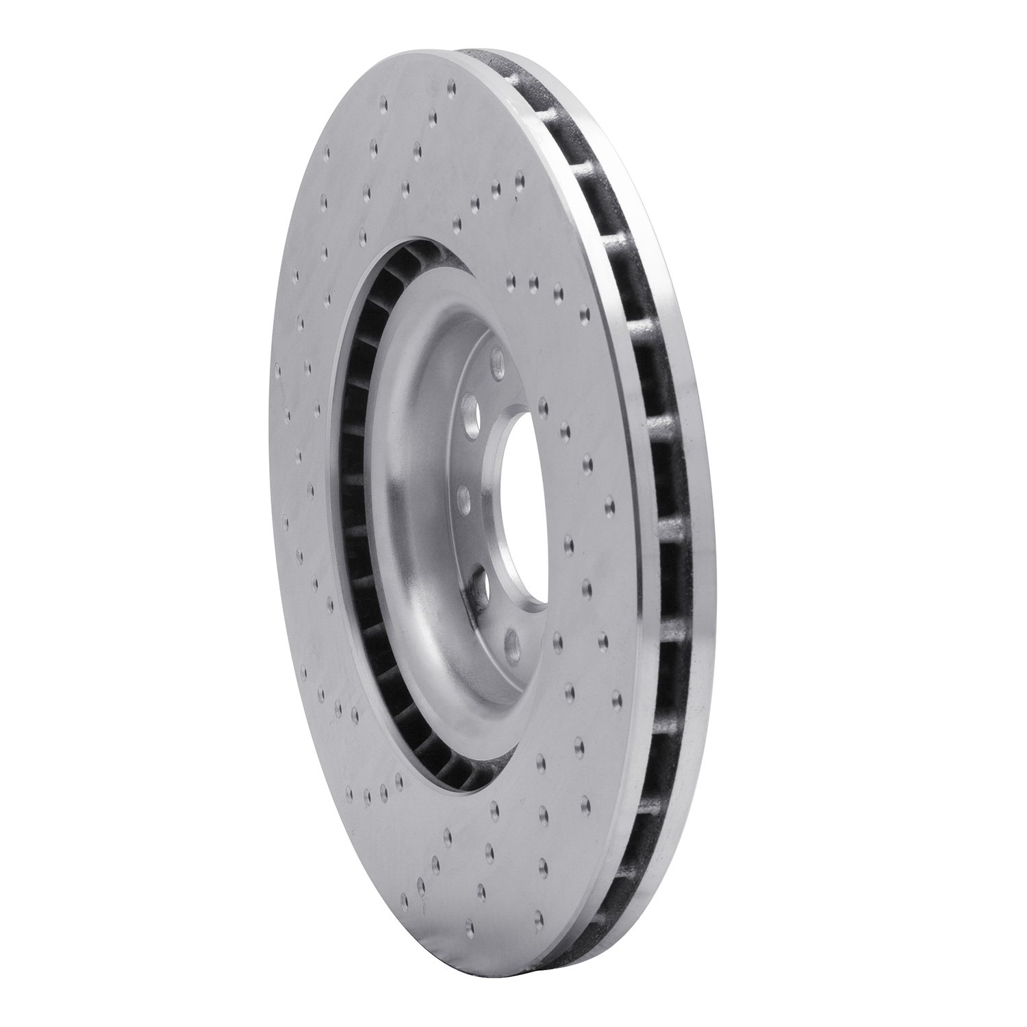 621-16012R Drilled Brake Rotor [Silver], Fits Select Alfa Romeo, Position: Front Right