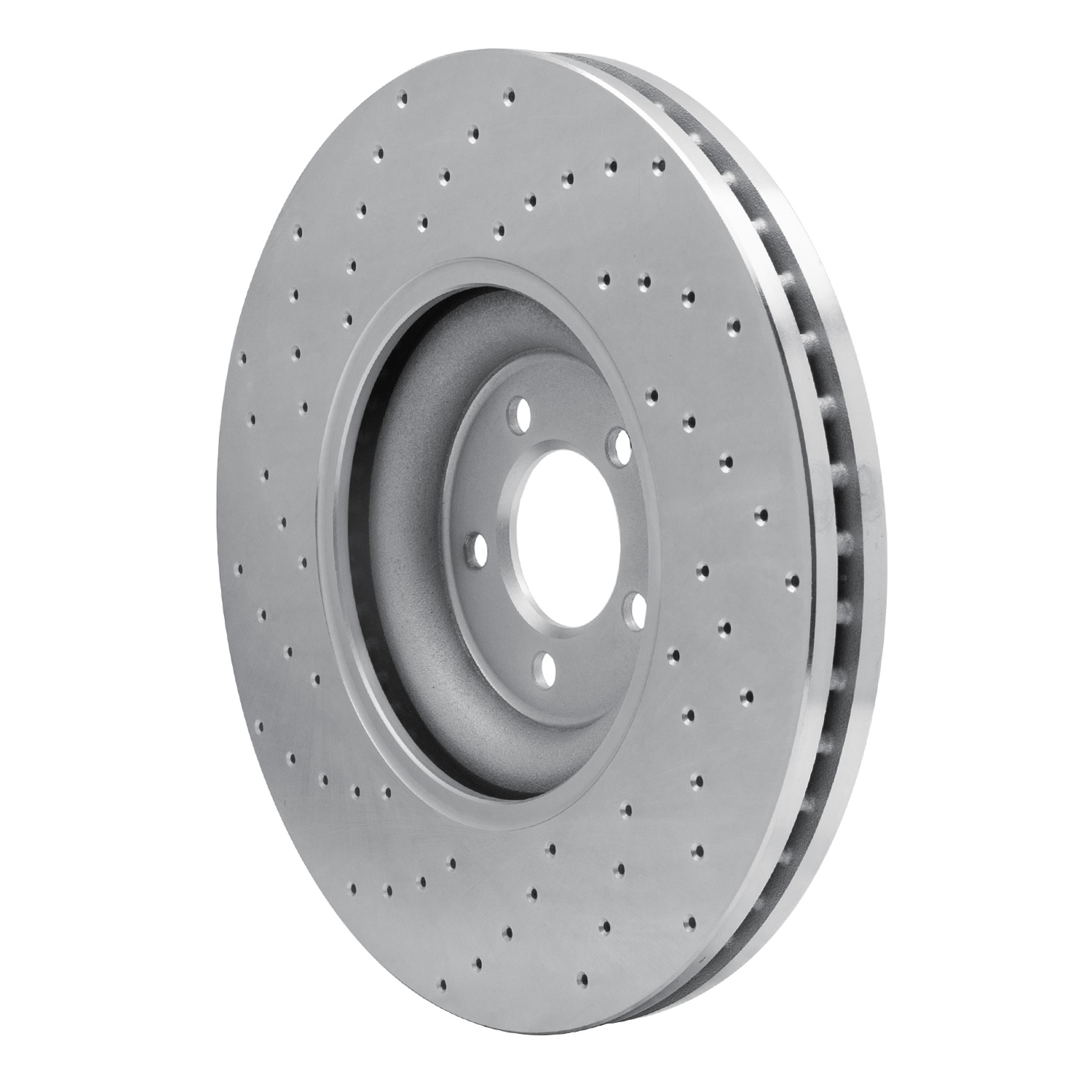 621-20026R Drilled Brake Rotor [Silver], 2010-2021 Jaguar, Position: Front Right