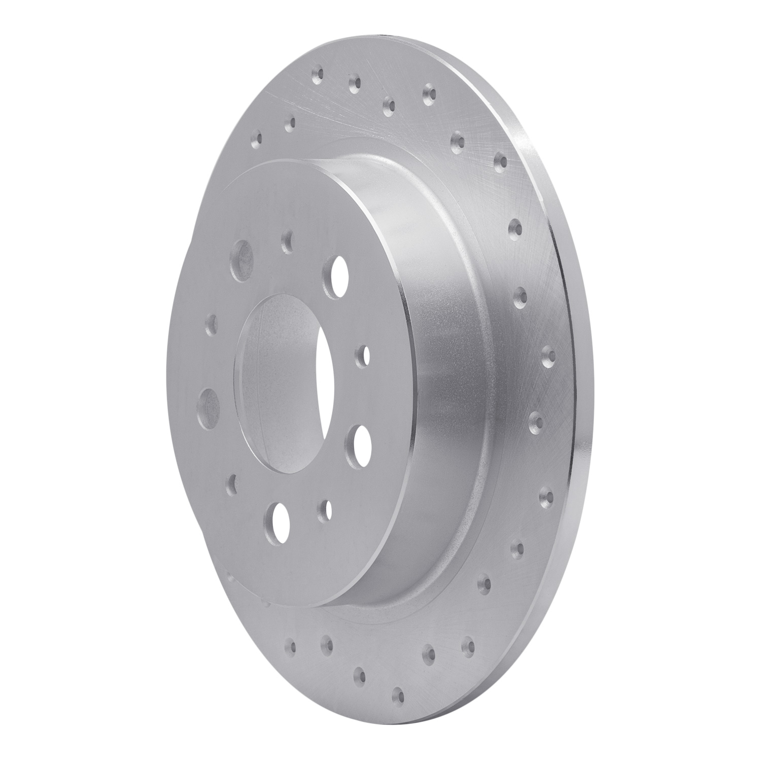 621-27020R Drilled Brake Rotor [Silver], 1995-1997 Volvo, Position: Rear Right