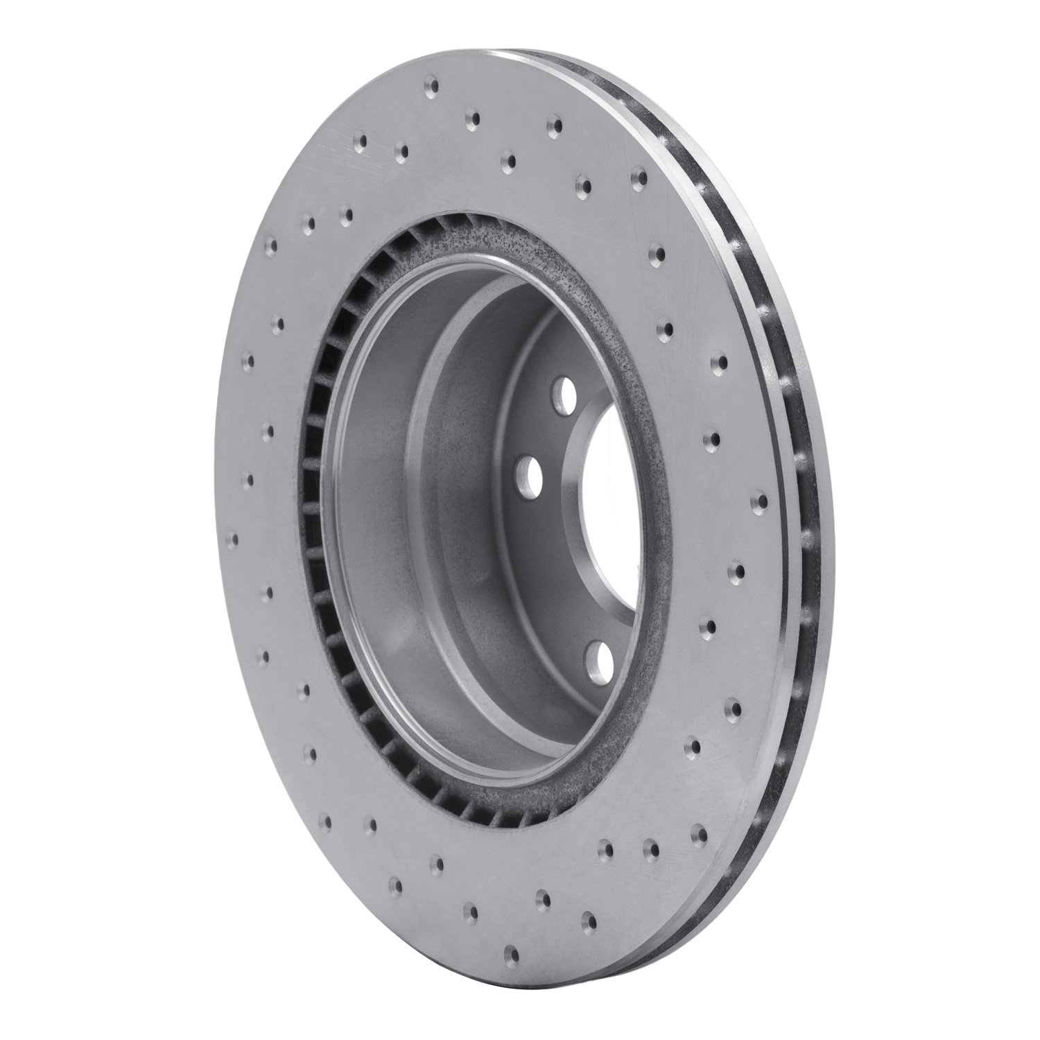 621-31088L Drilled Brake Rotor [Silver], 2008-2013 BMW, Position: Rear Left