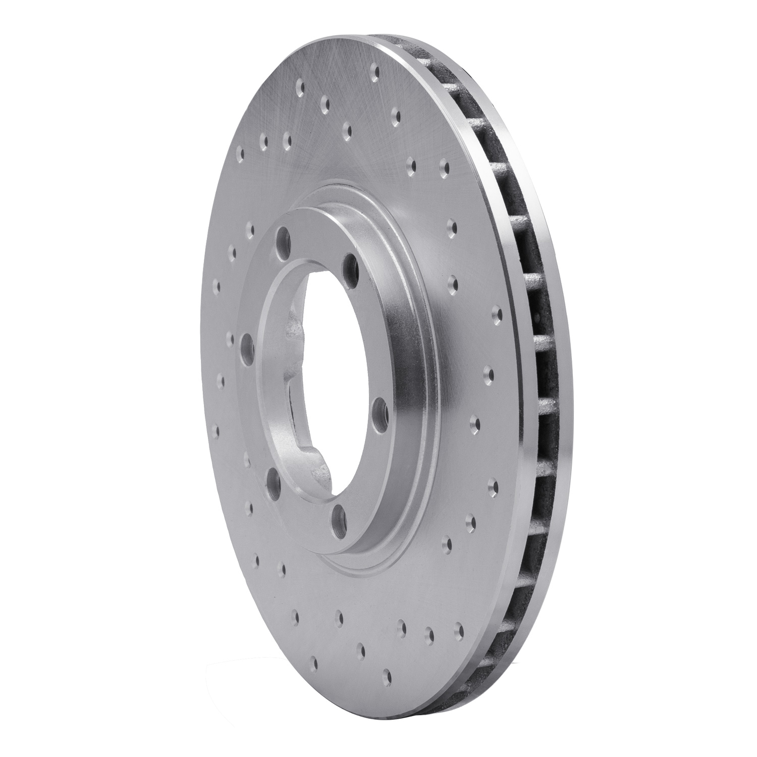 621-37007R Drilled Brake Rotor [Silver], 1986-2006 Multiple Makes/Models, Position: Front Right