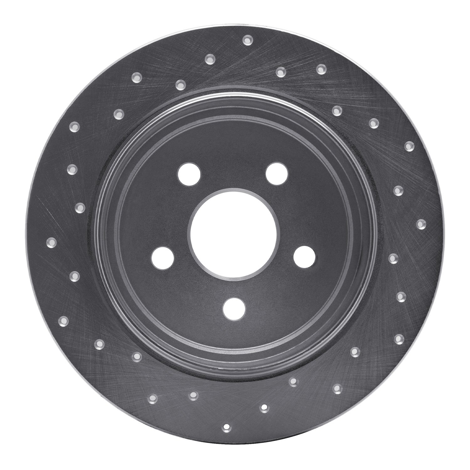 621-39008R Drilled Brake Rotor [Silver], 1995-2003 Mopar, Position: Rear Right