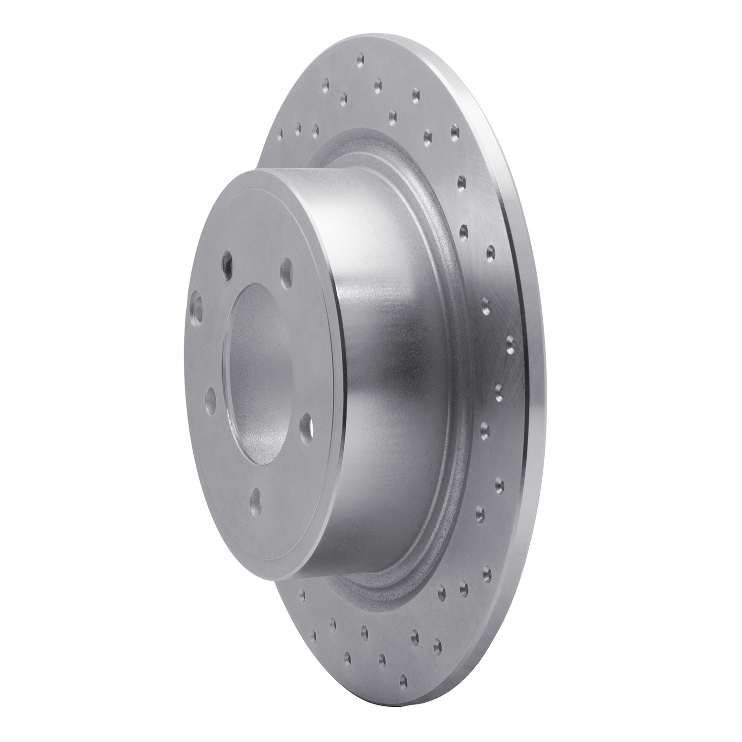621-39024R Drilled Brake Rotor [Silver], 2007-2017 Multiple Makes/Models, Position: Rear Right