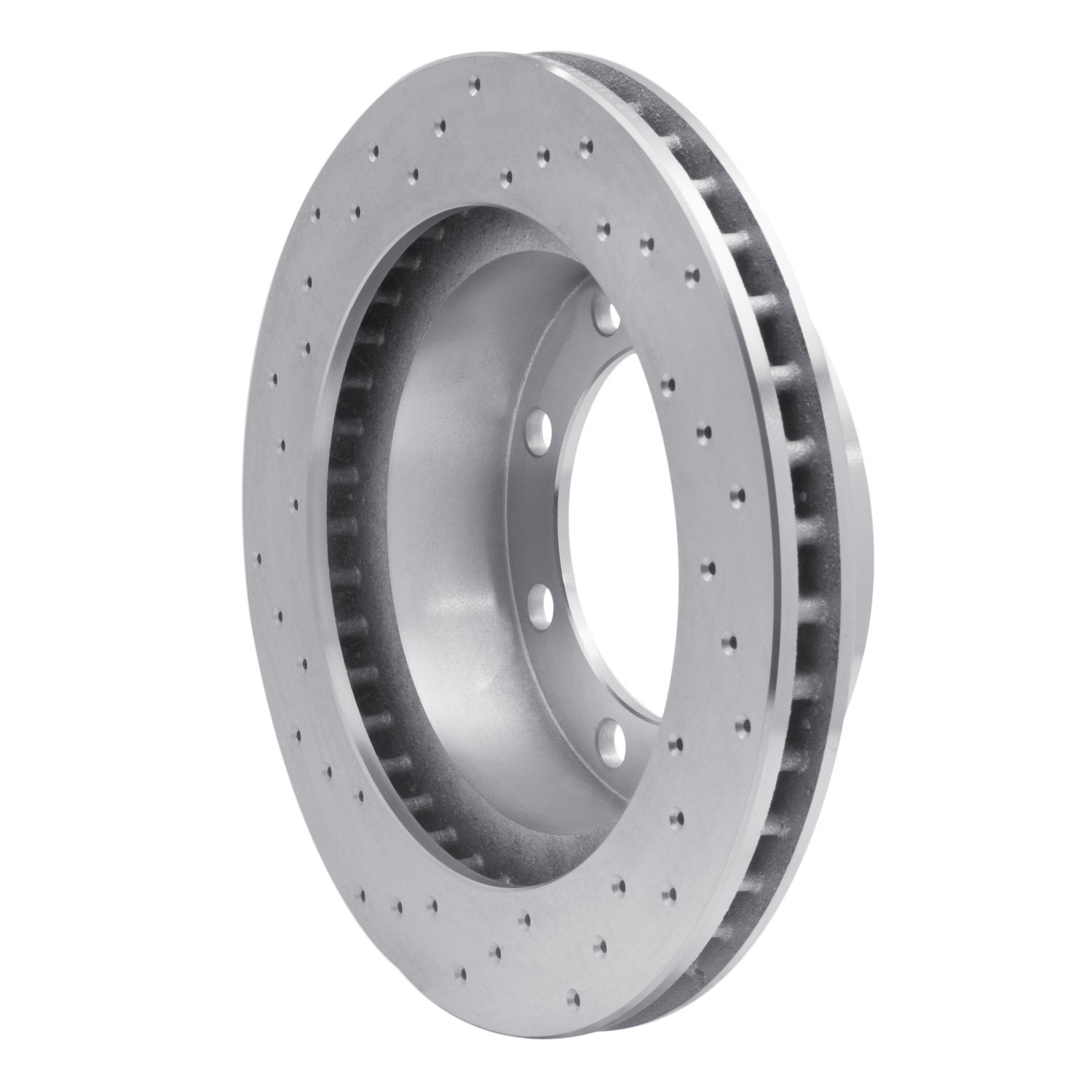 Drilled Brake Rotor [Silver], 1980-1993 Mopar