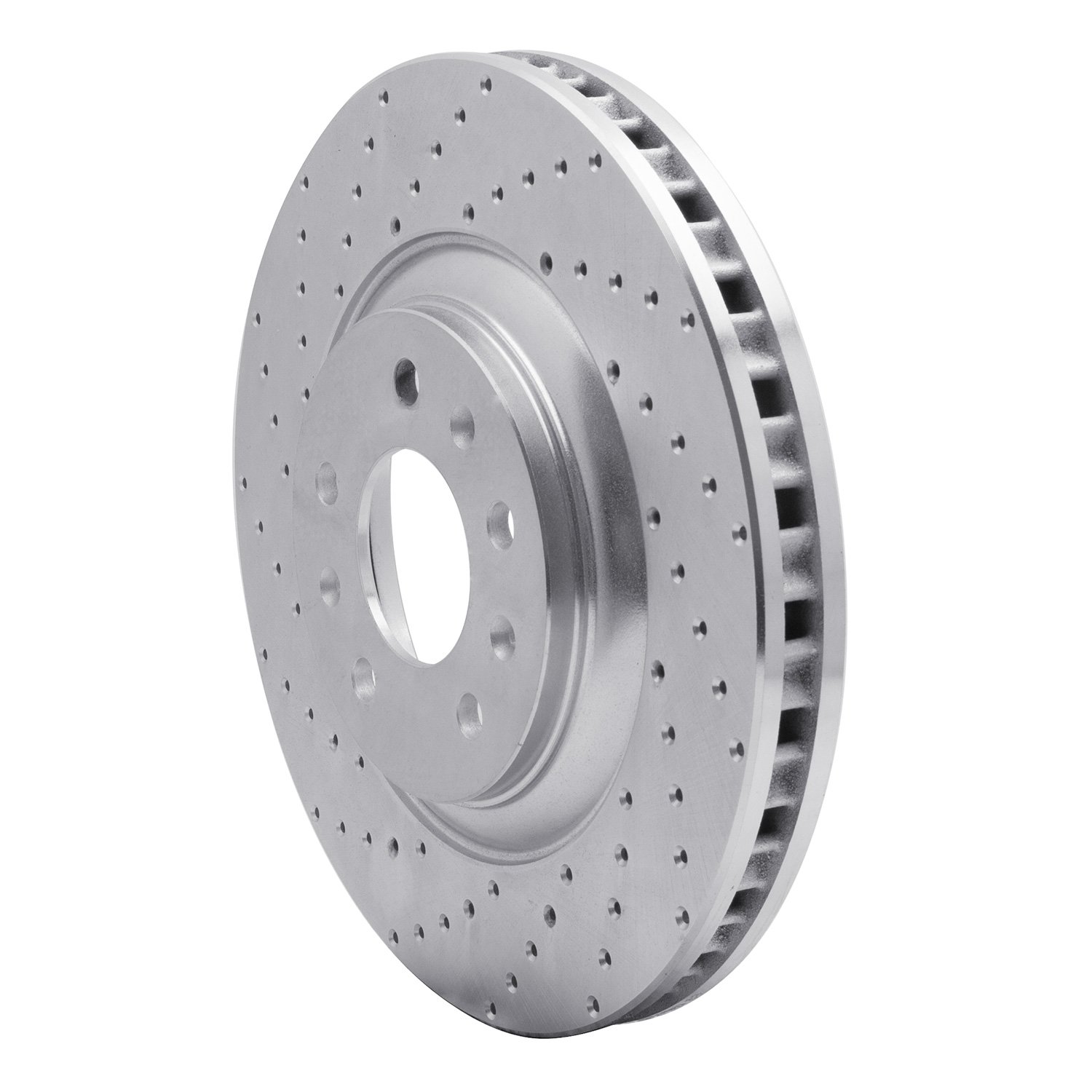 621-46017R Drilled Brake Rotor [Silver], 2004-2008 GM, Position: Front Right
