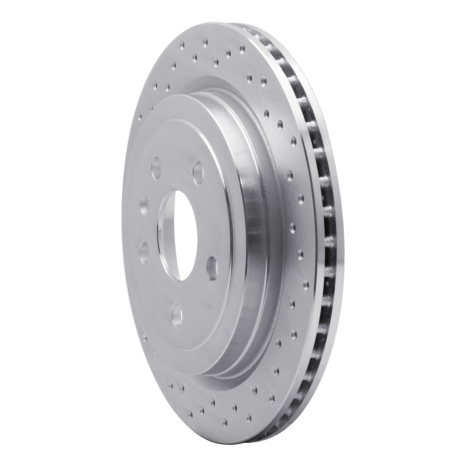 621-46024L Drilled Brake Rotor [Silver], 2008-2019 GM, Position: Rear Left