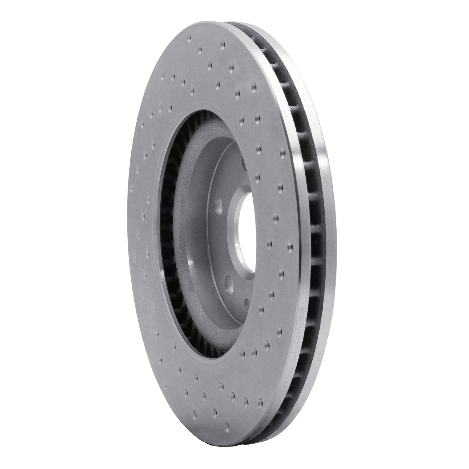 621-46027L Drilled Brake Rotor [Silver], 2008-2017 GM, Position: Front Left