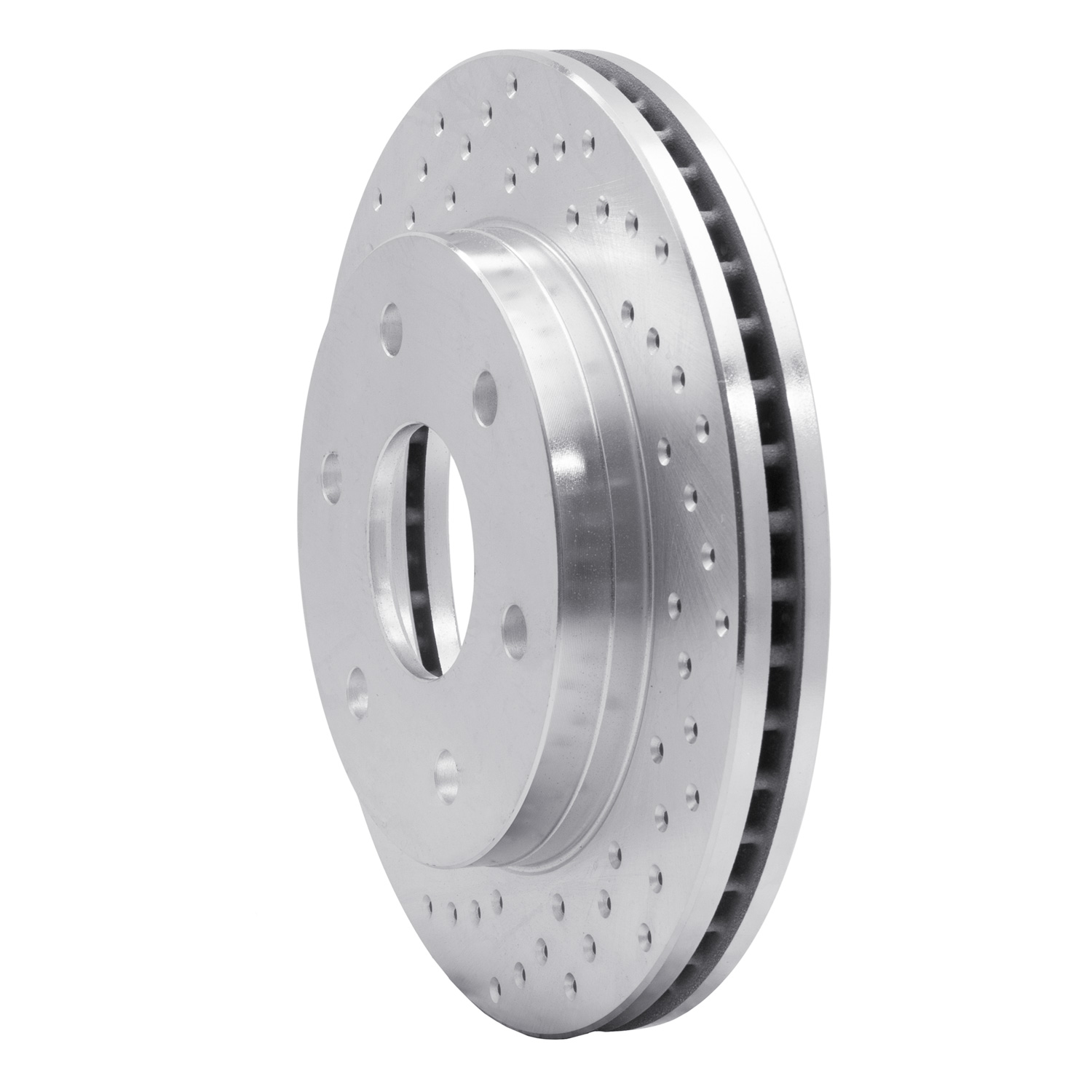 621-48036L Drilled Brake Rotor [Silver], 1999-2008 GM, Position: Front Left