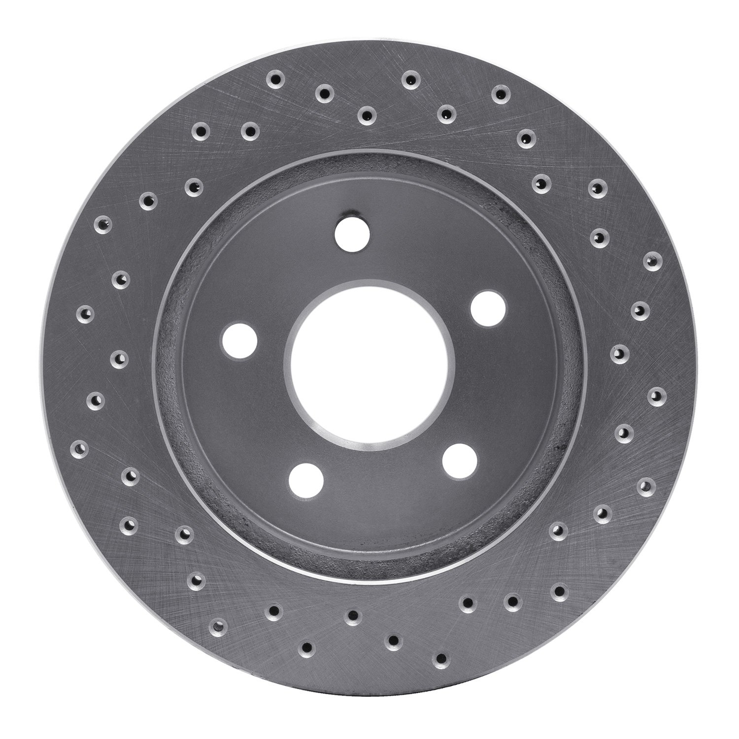 621-54030L Drilled Brake Rotor [Silver], 1990-1992 Ford/Lincoln/Mercury/Mazda, Position: Rear Left