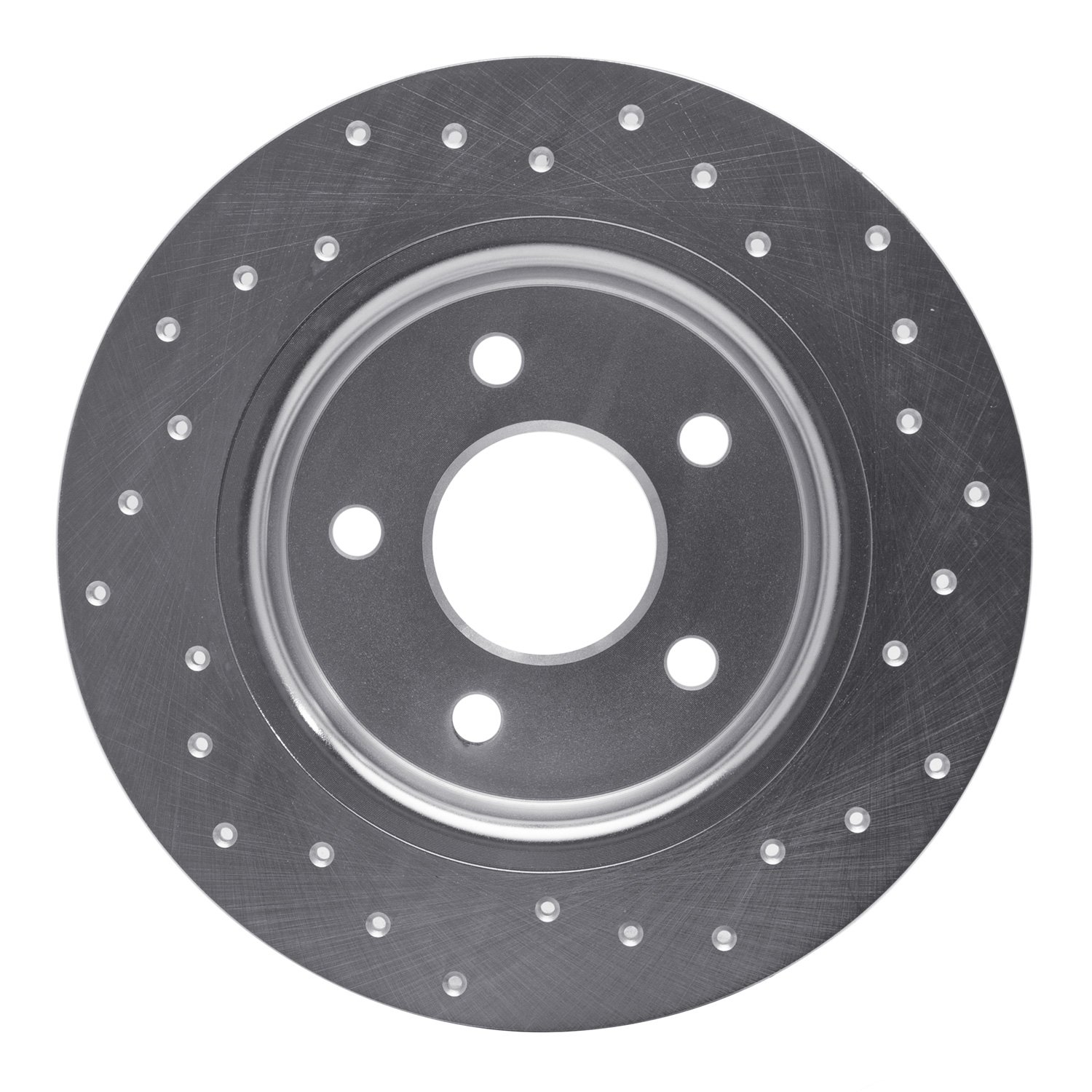 621-54066L Drilled Brake Rotor [Silver], 2012-2018 Ford/Lincoln/Mercury/Mazda, Position: Rear Left