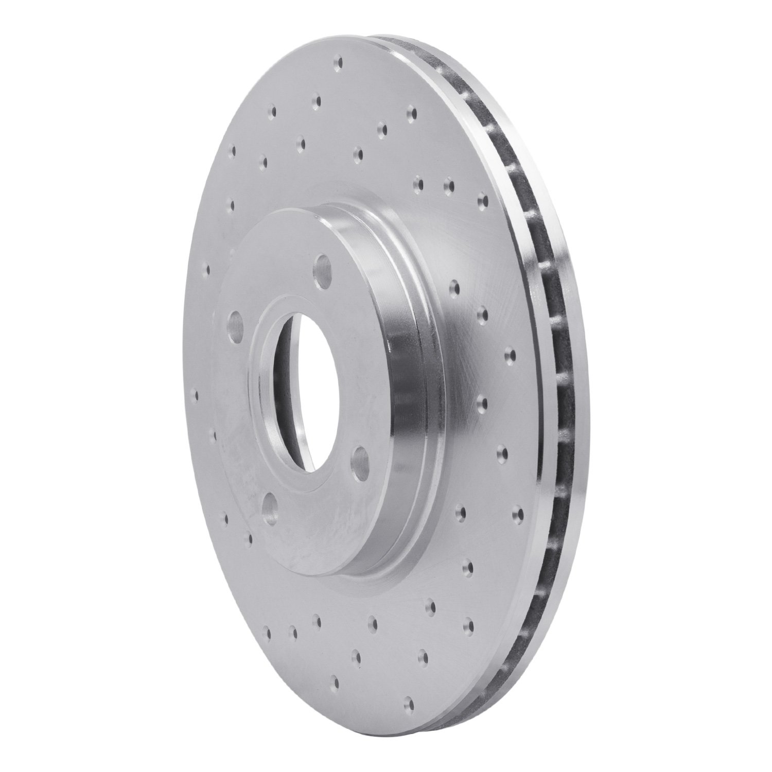 621-54075L Drilled Brake Rotor [Silver], 2014-2019 Ford/Lincoln/Mercury/Mazda, Position: Front Left