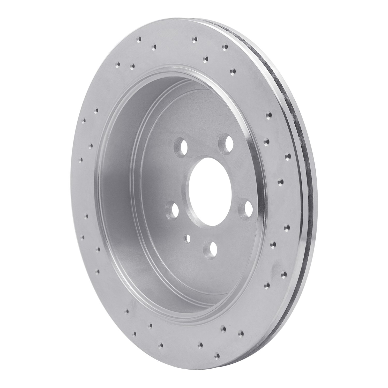 621-55009L Drilled Brake Rotor [Silver], 2013-2016 Ford/Lincoln/Mercury/Mazda, Position: Rear Left