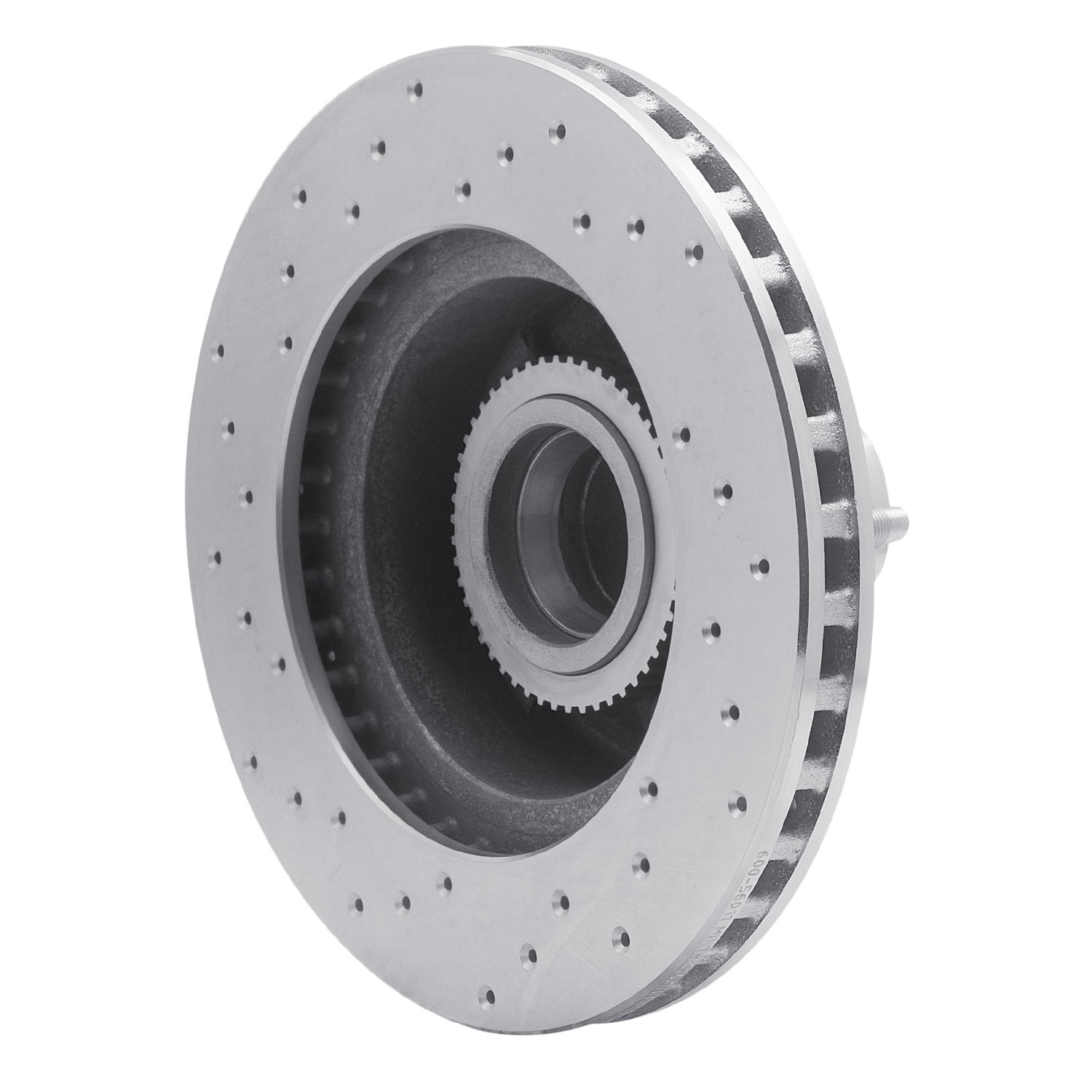 621-56011R Drilled Brake Rotor [Silver], 1990-1991 Ford/Lincoln/Mercury/Mazda, Position: Front Right
