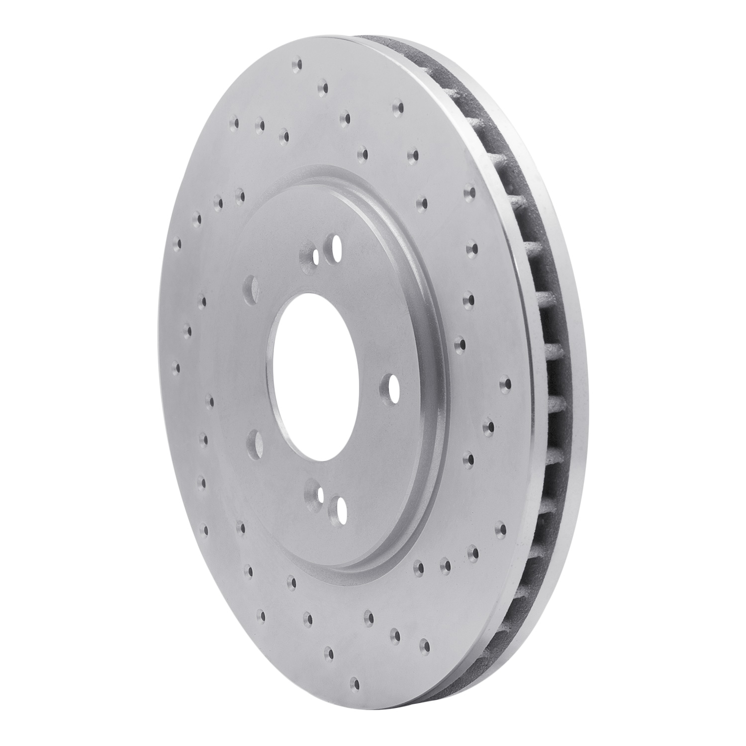 621-58004R Drilled Brake Rotor [Silver], 1991-1996 Acura/Honda, Position: Front Right